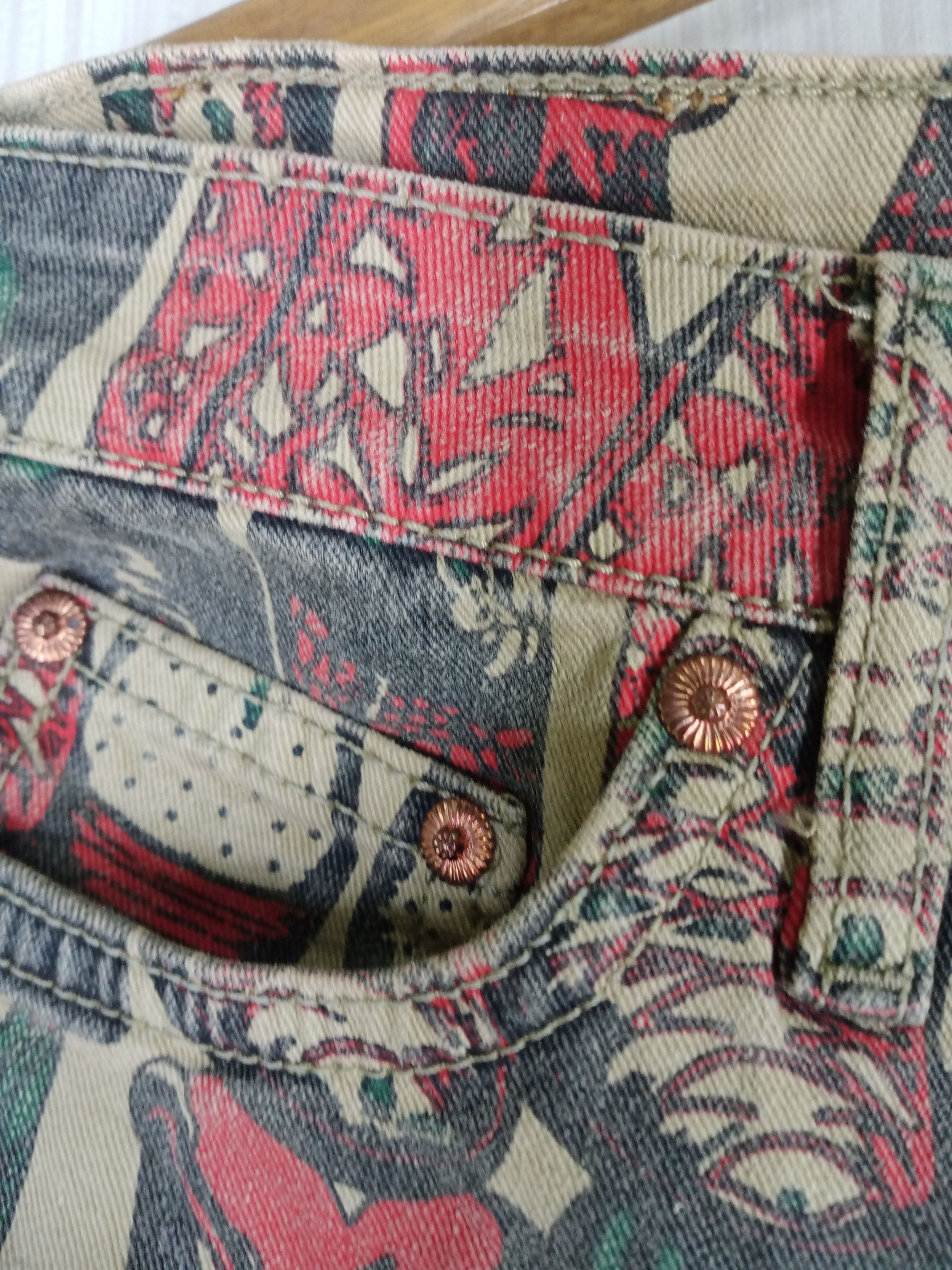 Hysteric Glamour Rare Vintage Flare Cimarron Jeans Full Print Shoes Size 28" / US 6 / IT 42 - 8 Thumbnail