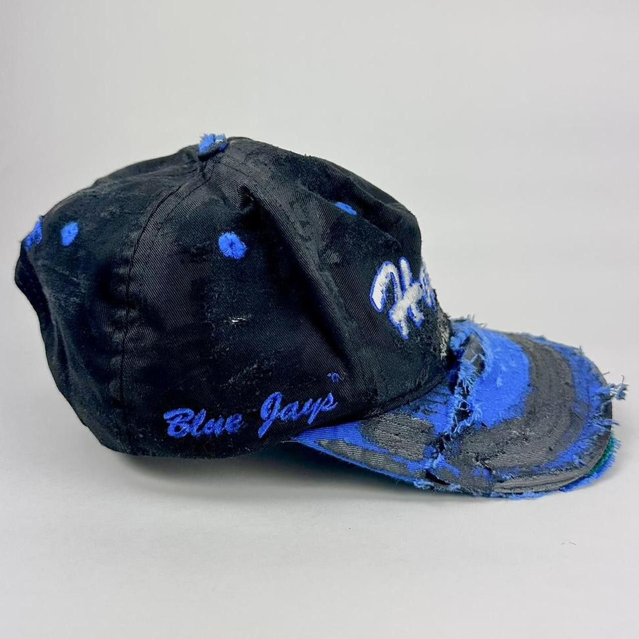 Vintage ASTROBOI* Hopkins Lacrosse Black & Blue Distressed Cap Size ONE SIZE - 4 Thumbnail