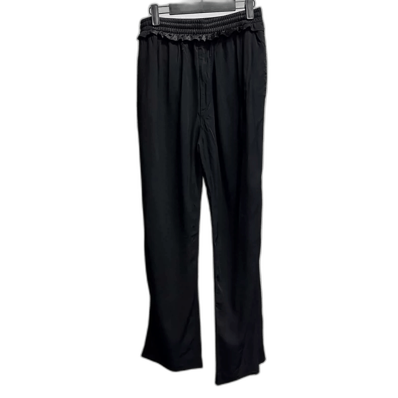 Black Pleated StraightLeg Pants Size 50-2505