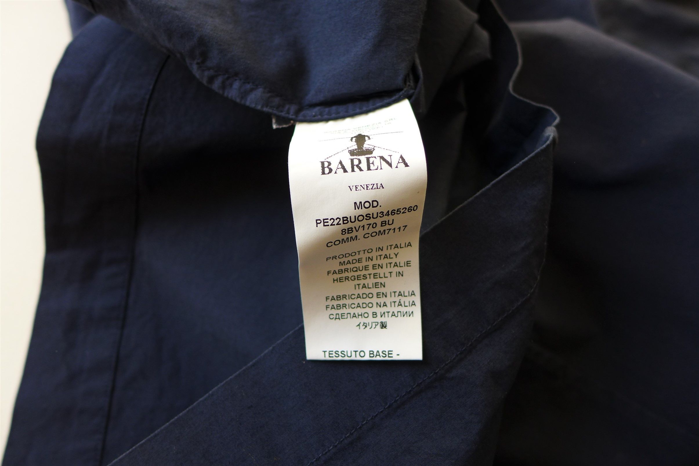 Barena Barena Cedrone Overshirt - Navy Cotton - Size 48 Size US M / EU 48-50 / 2 - 12 Thumbnail