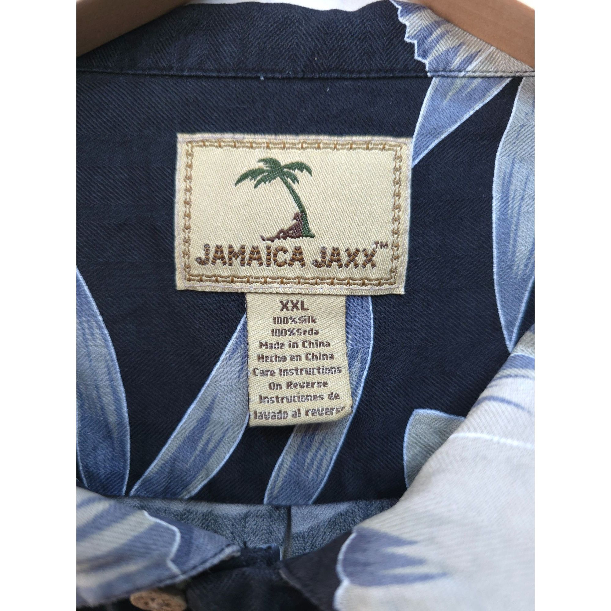 Vintage Jamaica Jaxx XXL Silk Floral Hawaiian Shirt Size US XXL / EU 58 / 5 - 3 Thumbnail