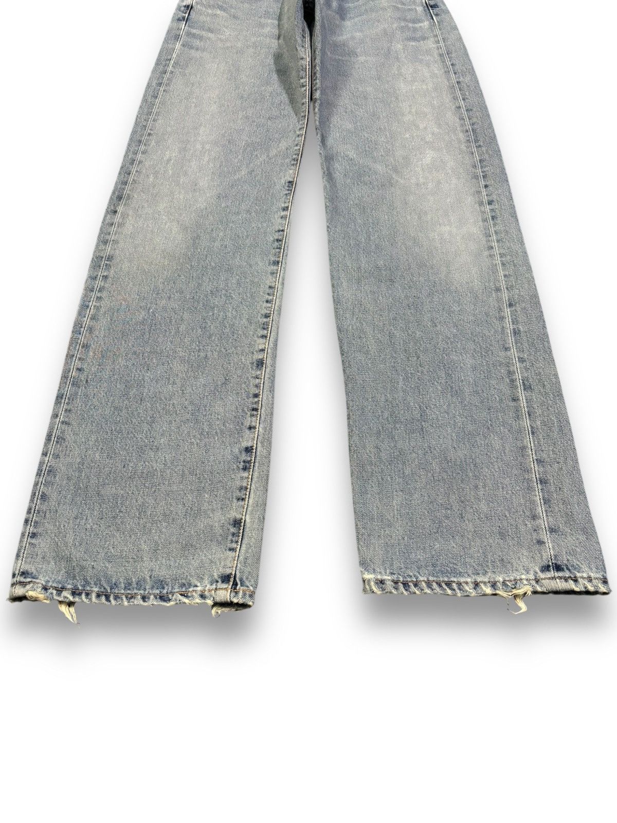 Edwin Vintage Edwin 505X Selvedge Blue Washed Straight Leg Jeans Size US 30 / EU 46 - 8 Thumbnail