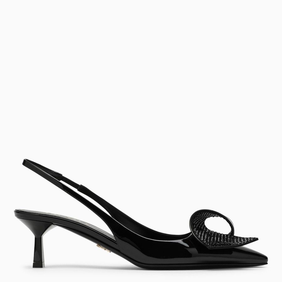 Prada o1d2blof0924 Leather Slingback in Black Size US 6.5 / IT 36.5 - 1 Thumbnail