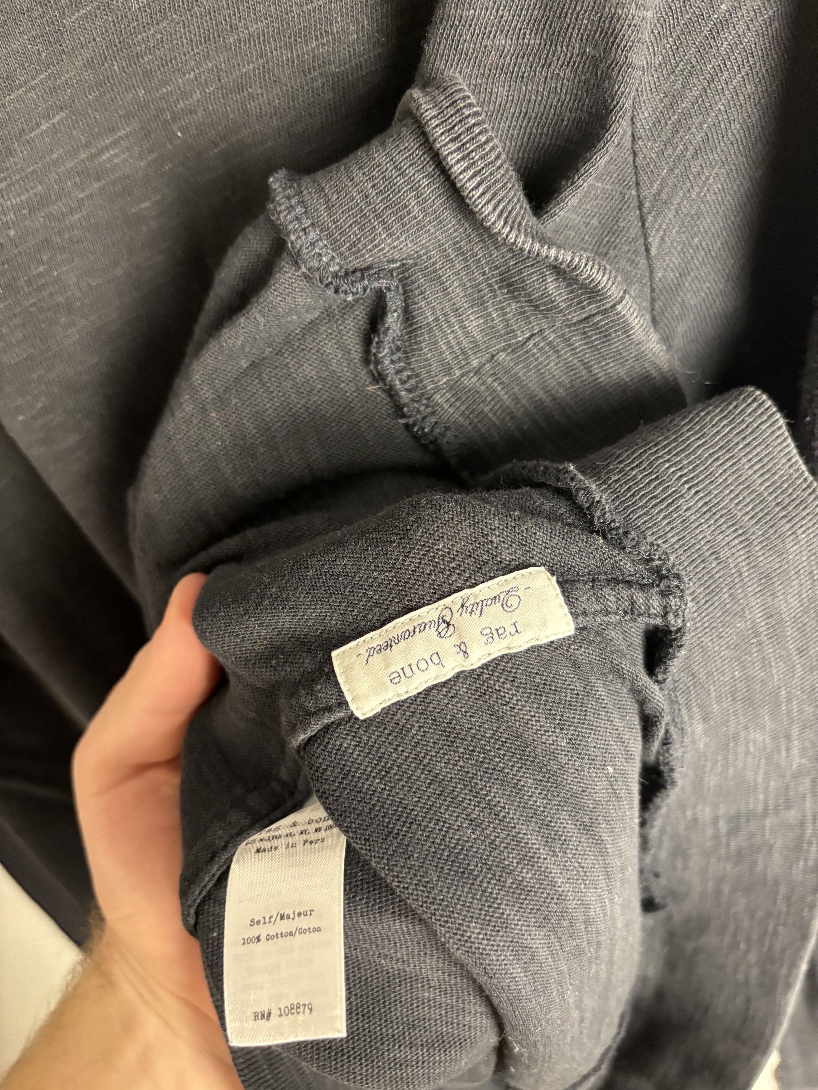 Rag & Bone Rag & Bone Charcoal Longsleeve Top Size US S / EU 44-46 / 1 - 6 Thumbnail