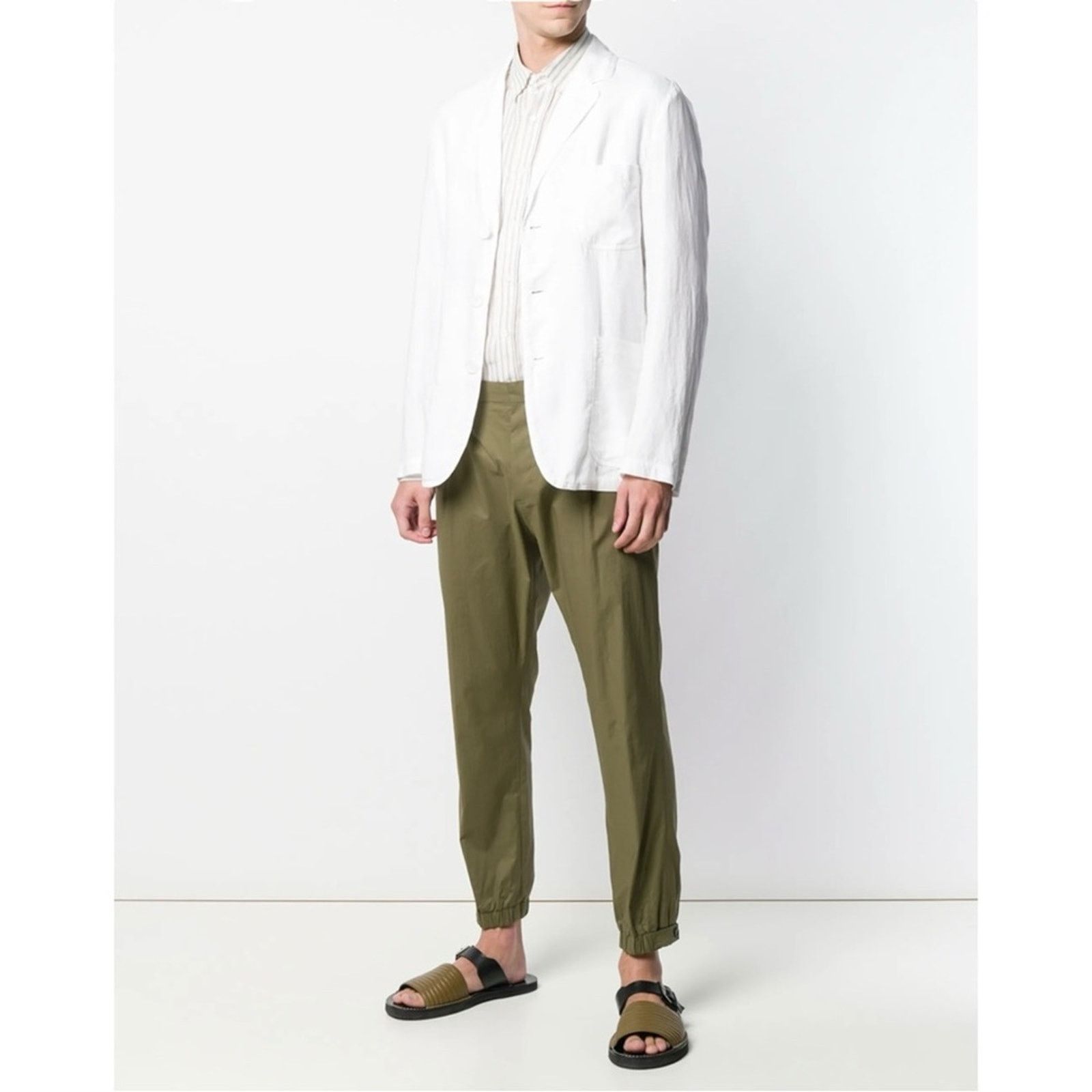 Aspesi Samurai Blazer - White Linen Lightweight Ice Blazer Jacket Size US S / EU 44-46 / 1 - 11 Thumbnail