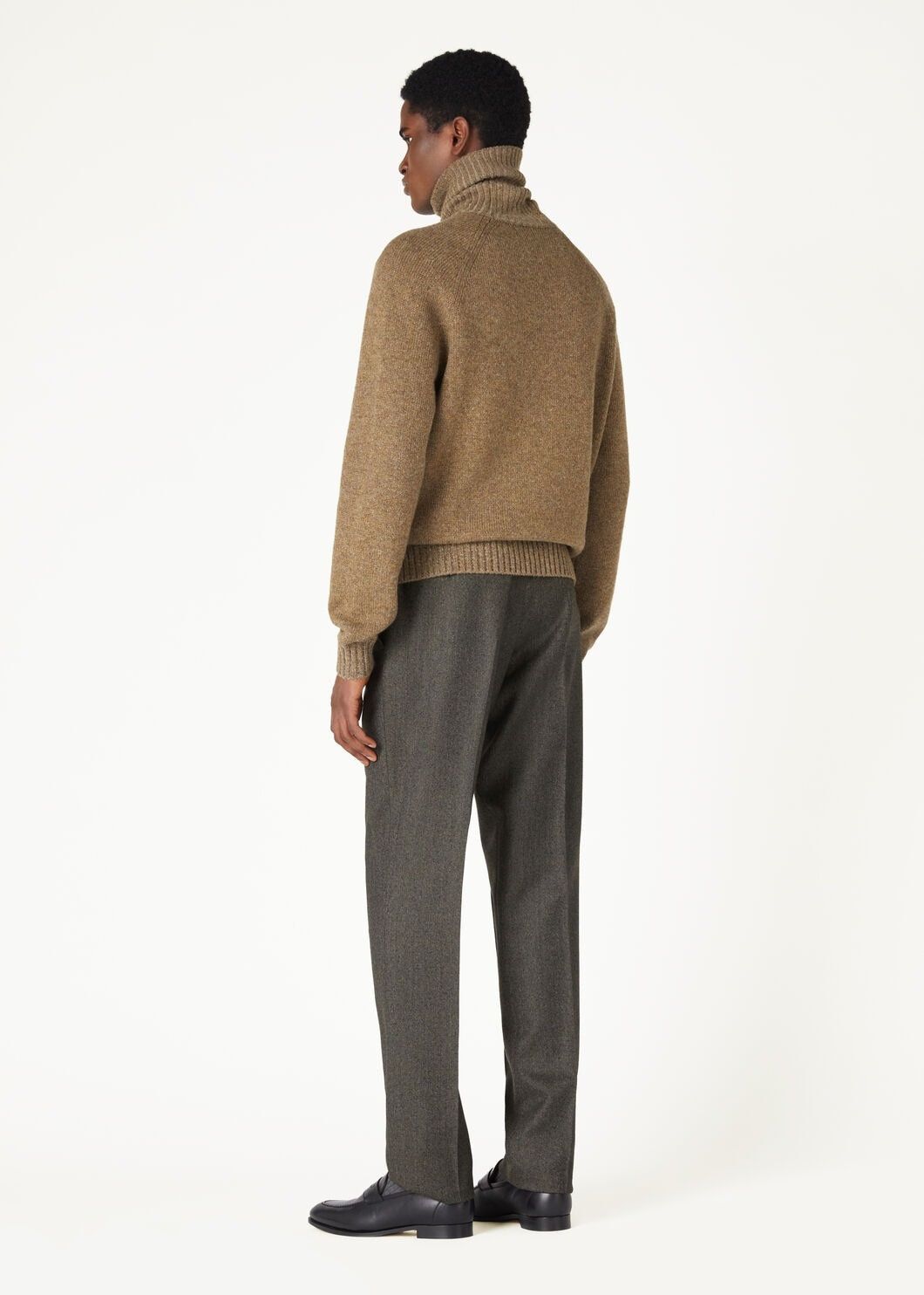 Loro Piana o1w1db10725 FAO2919 Pastore Turtleneck Sweater in Brown Size US XL / EU 56 / 4 - 4 Thumbnail