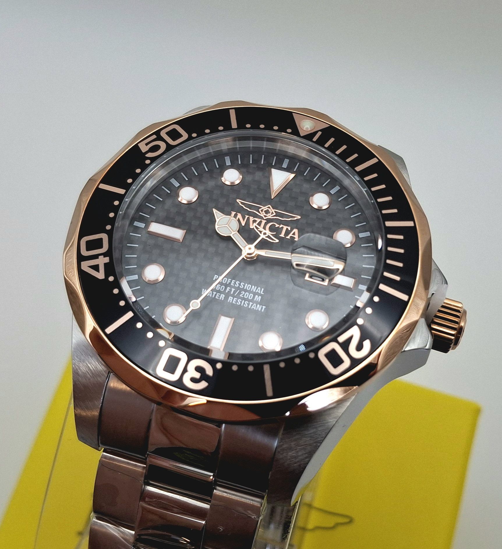 Invicta Invicta Grand Diver 12567 47mm Rose Gold Steel Watch NEW Size 46 - 2 Thumbnail