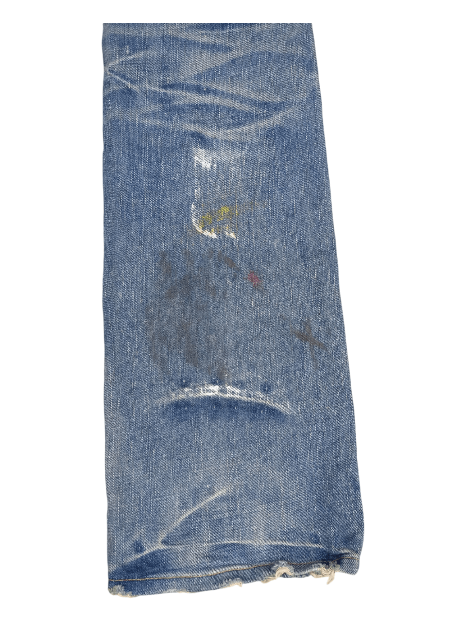 Japanese Brand Rattle Trap Paint Skin Mud Max Minimalist Flare Denim Size US 28 / EU 44 - 10 Thumbnail