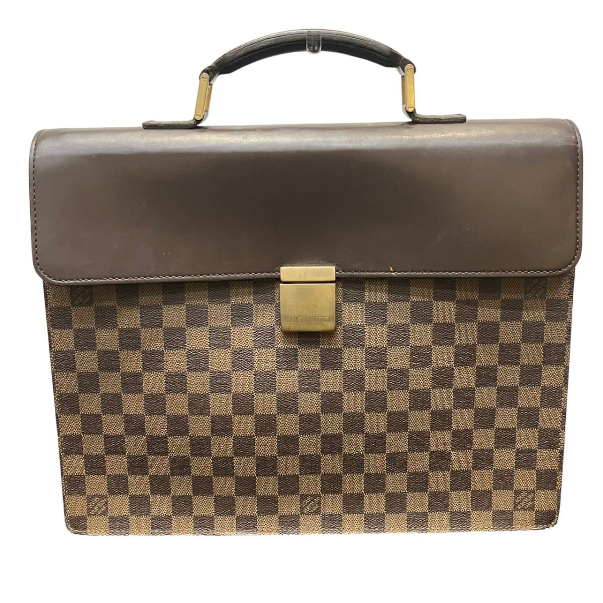 Louis Vuitton Louis Vuitton Louis Vuitton Altona PM Damier Ebene Briefcase Textile Business Bag N53315 DUTY FREE for USA Size ONE SIZE - 1 Thumbnail