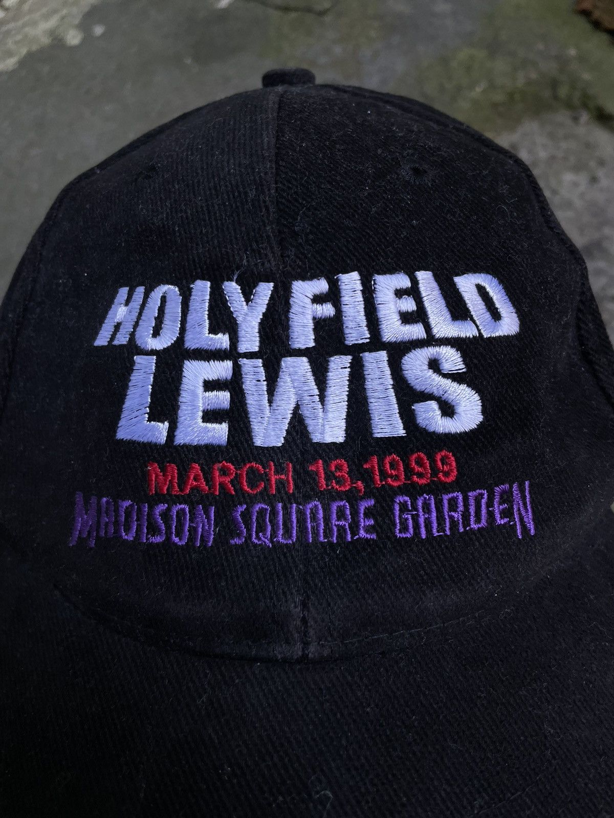Vintage Vintage 1999 Holyfield Lewis Cap Madison Square 90’s RARE Size ONE SIZE - 2 Thumbnail