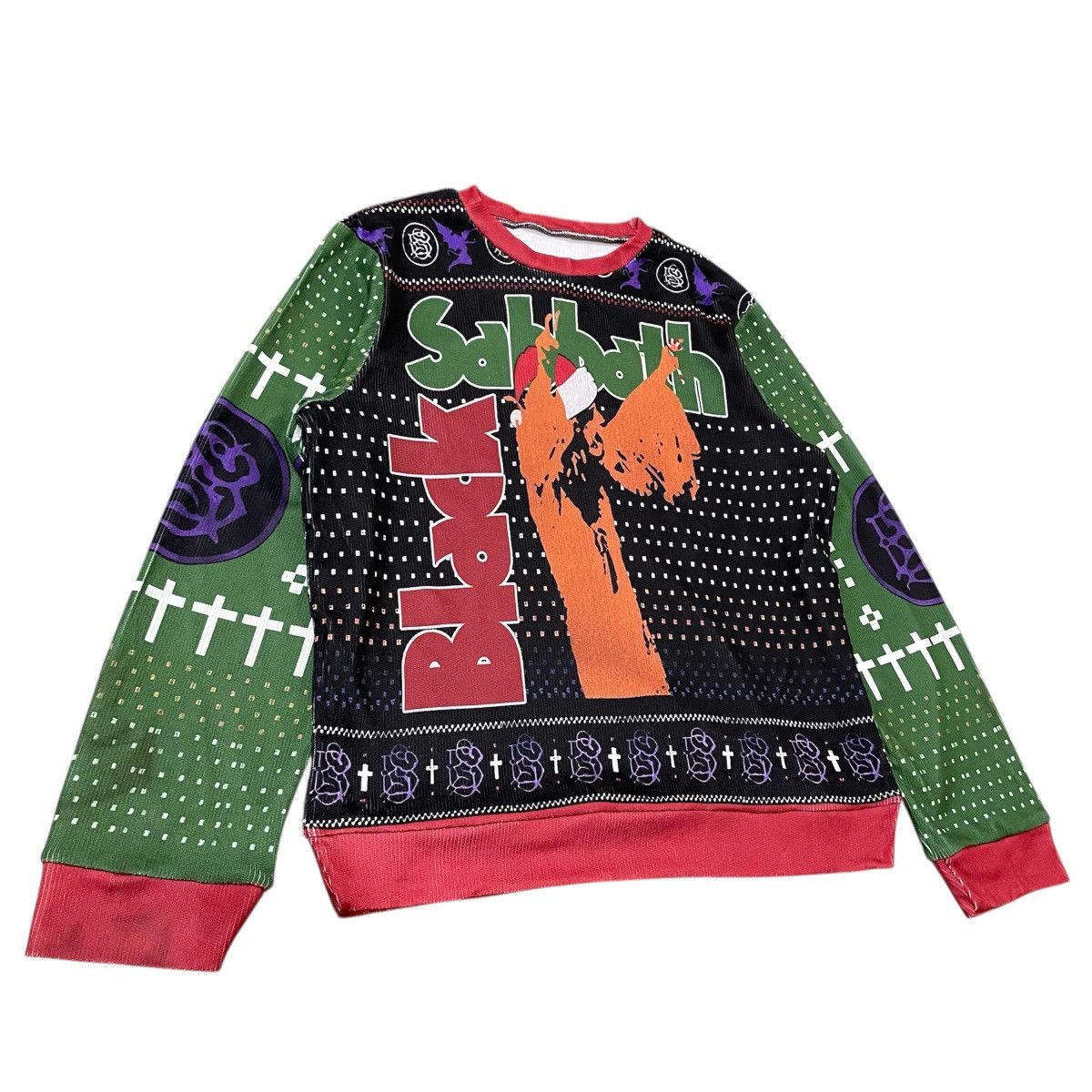 Black Sabbath Black Sabbath Ugly Christmas Sweater Crewneck Size US M / EU 48-50 / 2 - 2 Thumbnail