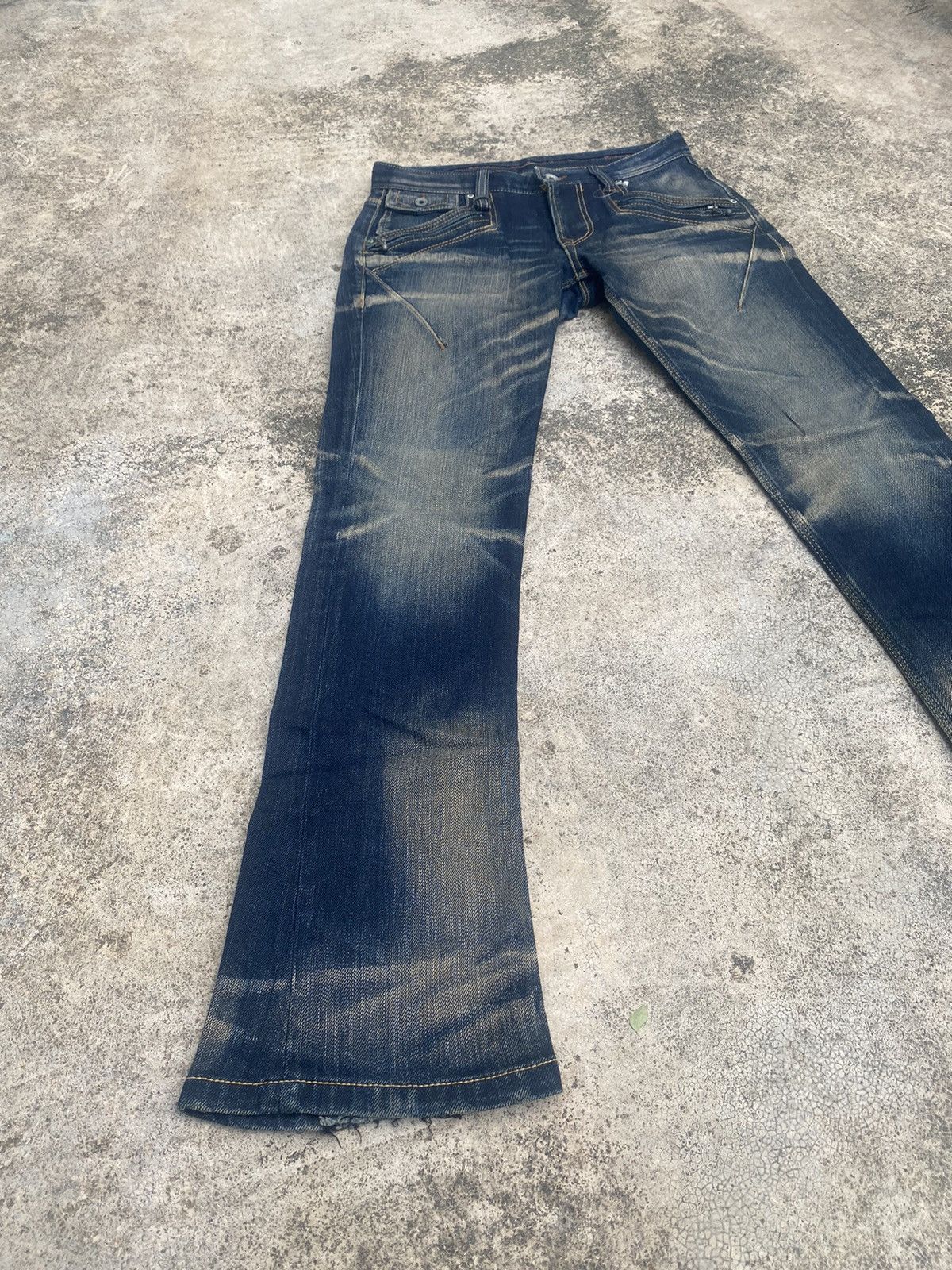 If Six Was Nine × Japanese Brand × Nicole Club Flare Jeans Nicole Club Clawmark Zipper Bootcut Size US 30 / EU 46 - 1 Thumbnail