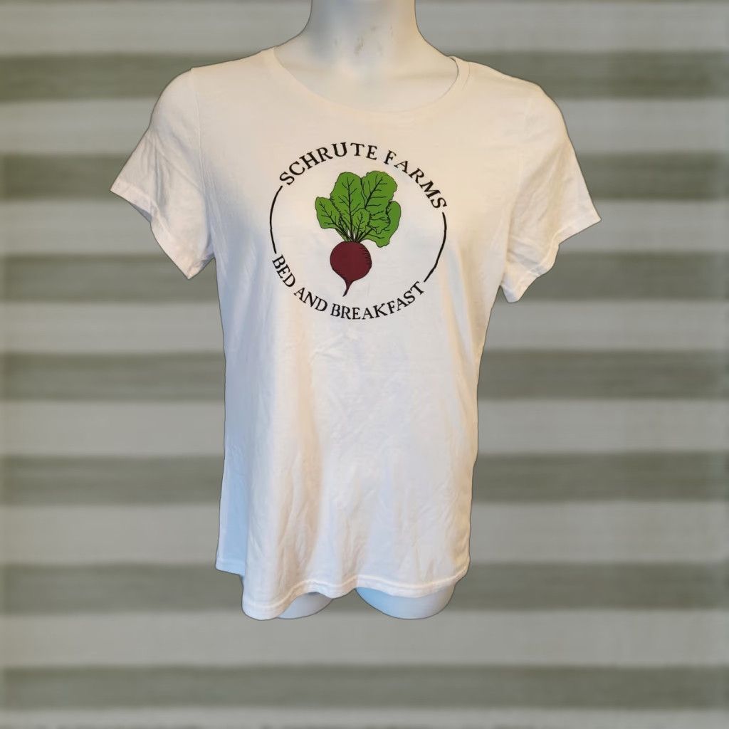 Ripple Junction Womens The Office Schrute Farms Bed And Breakfast Shirt 2XL White Clothing Fan Tee Shirt Logo Graphic Printing TV Sweatshirt not applicable Size XXL / US 16-18 / IT 52-54 - 1 Thumbnail