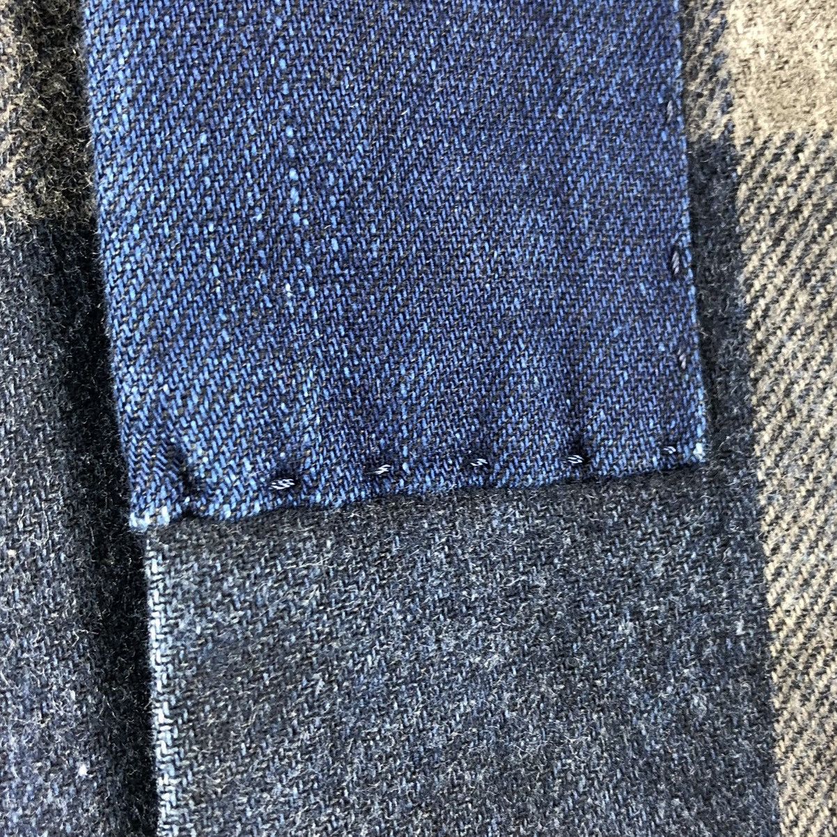 Blue Blue Japan Vintage Flannel Checkered Pure Indigo by Blue Blue Japan Size US M / EU 48-50 / 2 - 10 Thumbnail