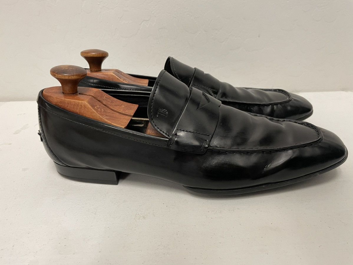 Tod's Glossy Leather Penny Loafer Size US 12.5 / EU 45-46 - 2 Thumbnail