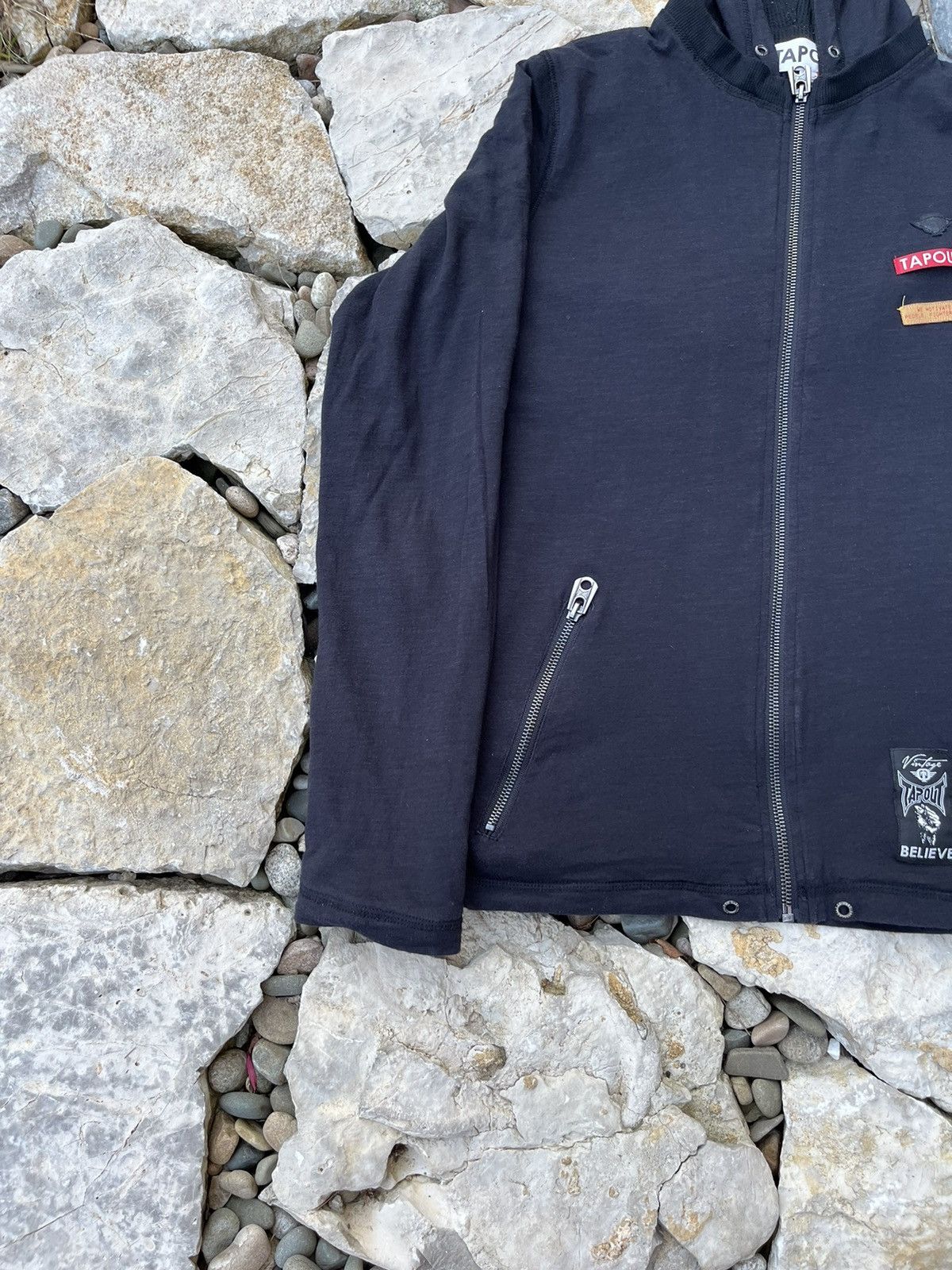 Affliction × Tapout Vintage Tapout y2k long sleeve zip hoodie waffle slim logo Size US M / EU 48-50 / 2 - 7 Thumbnail