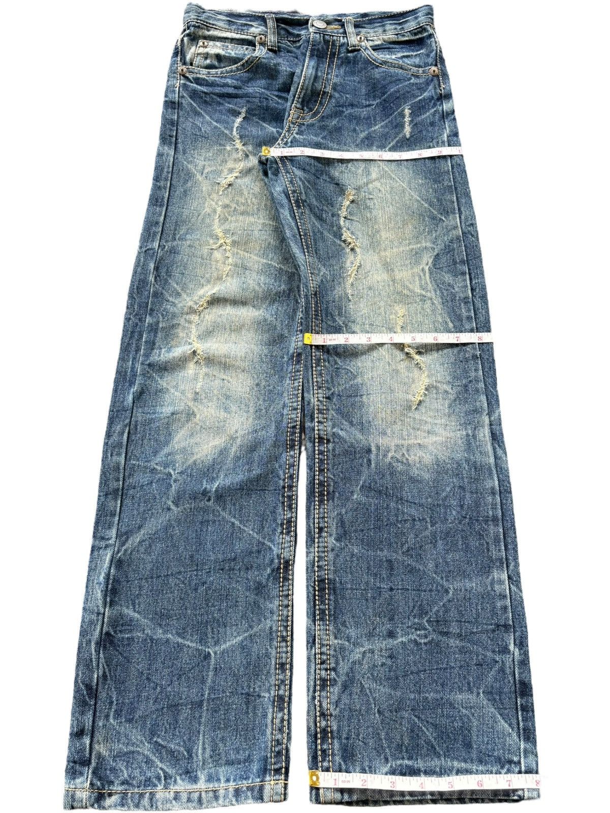 Diesel Vintage Japanese Brand Rusty Wash Distressed Jeans Size 27" / US 4 / IT 40 - 8 Thumbnail