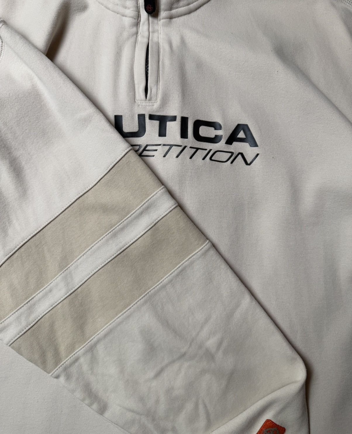 Nautica Vtg Nautica Competition Qtr Zip Cotton Cream XXL Size US XXL / EU 58 / 5 - 2 Thumbnail