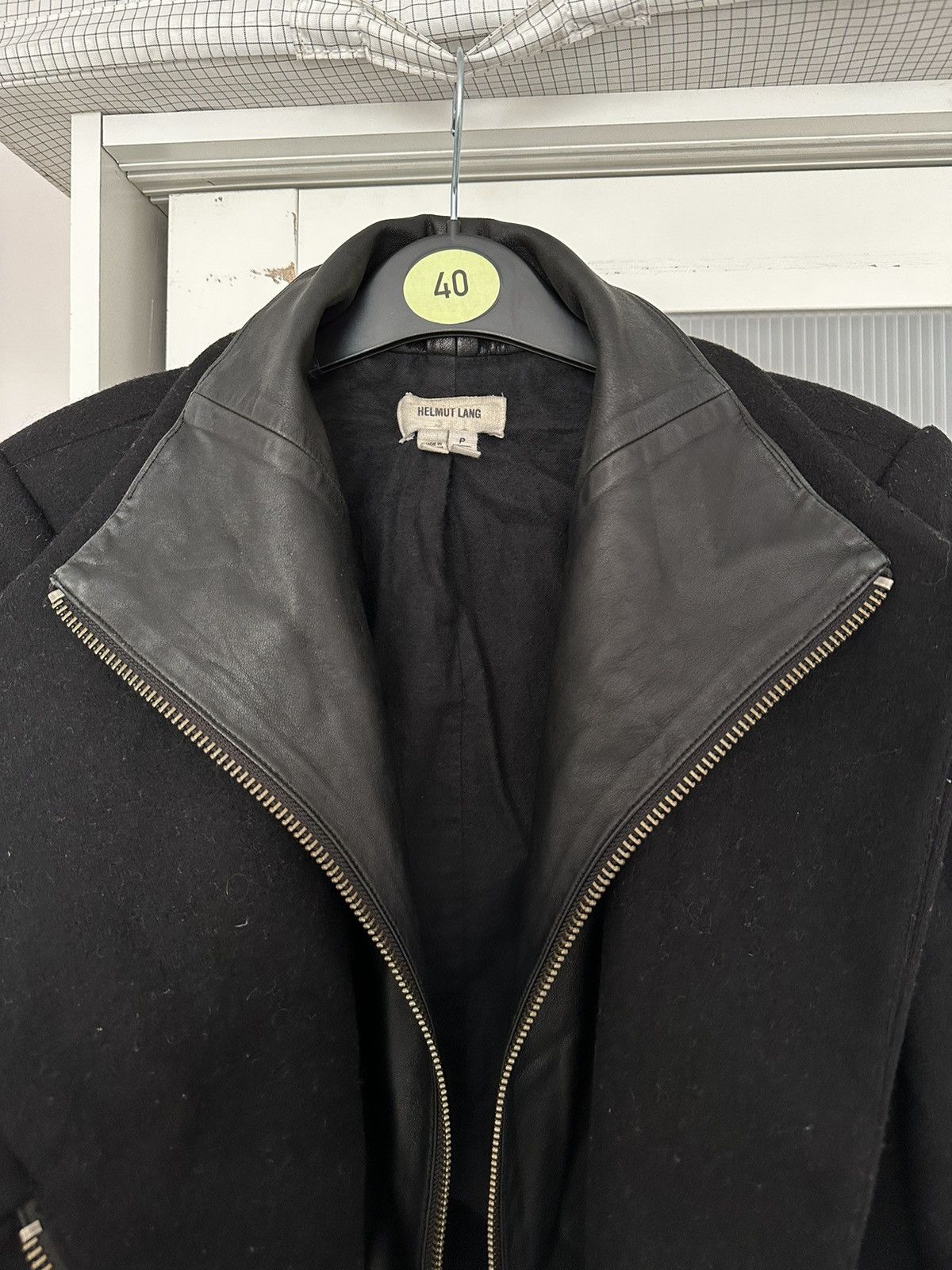 Helmut Lang Wool & Leather Helmut Lang 3 in 1 way Jacket black opium Size S / US 4 / IT 40 - 6 Thumbnail