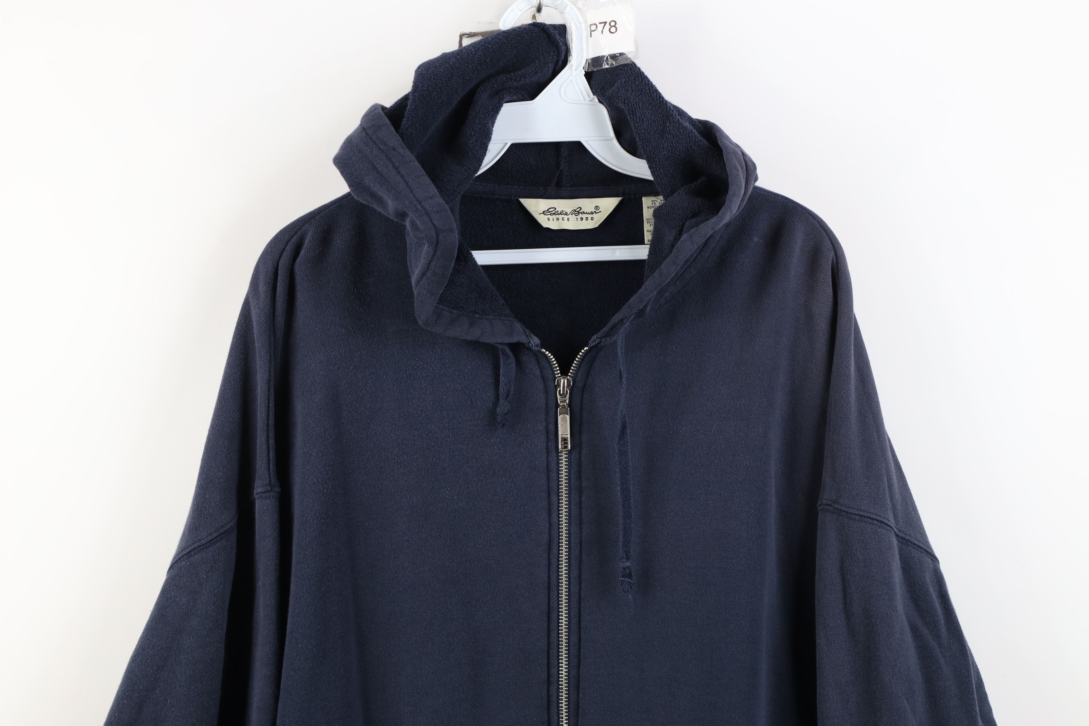 Eddie Bauer Vintage 90s Eddie Bauer Oversized Baggy Sun Faded Zip Hoodie Size M / US 6-8 / IT 42-44 - 2 Thumbnail