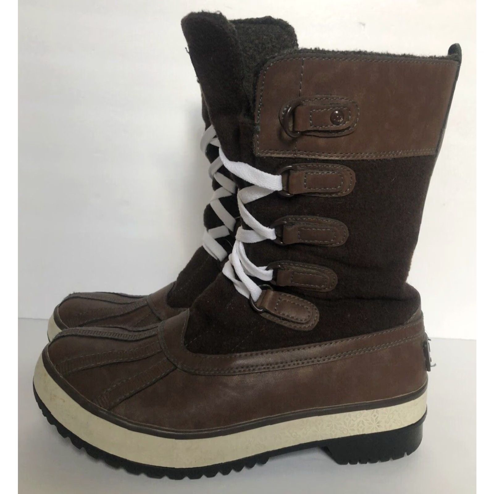 Ugg UGG Boot Women Brown Waterproof Lace Up 6 Size US 6 / IT 36 - 2 Thumbnail