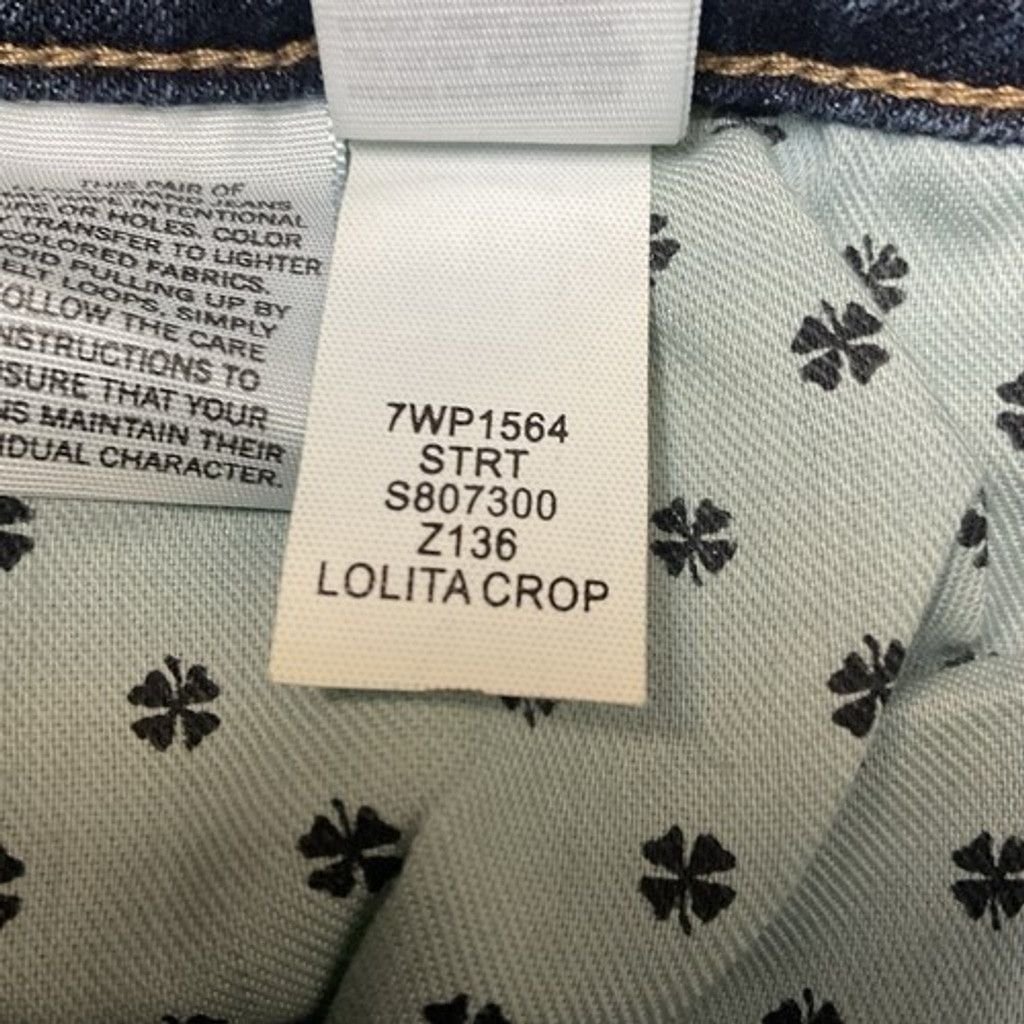 Lucky Brand Lucky Brand Lolita Dark Wash Stretch Crop Jeans Women 10/30 Size 32" / US 10 / IT 46 - 3 Thumbnail
