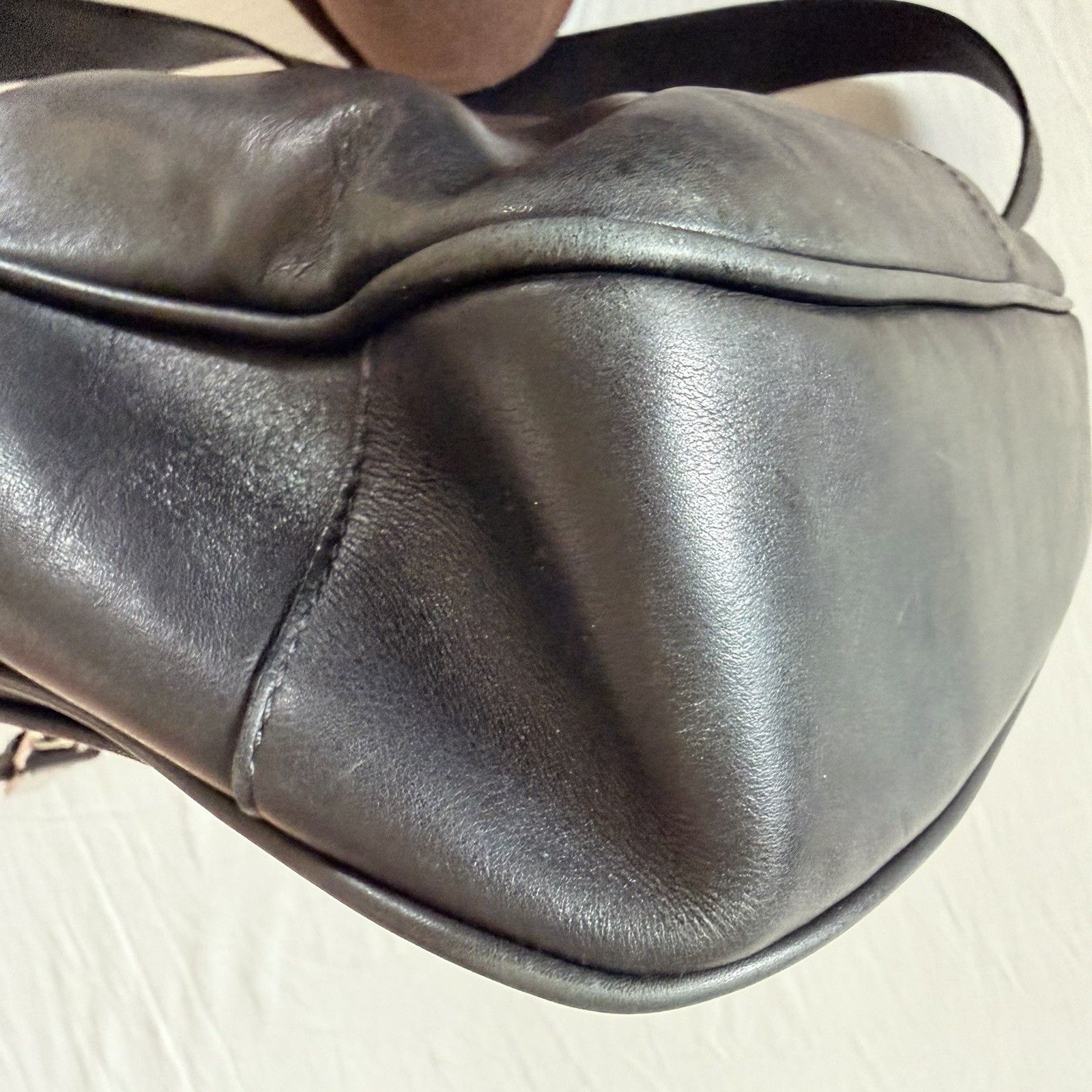 Coach Vtg Coach Logan BLK Leather Large Business Messenger Bag Size ONE SIZE - 16 Thumbnail
