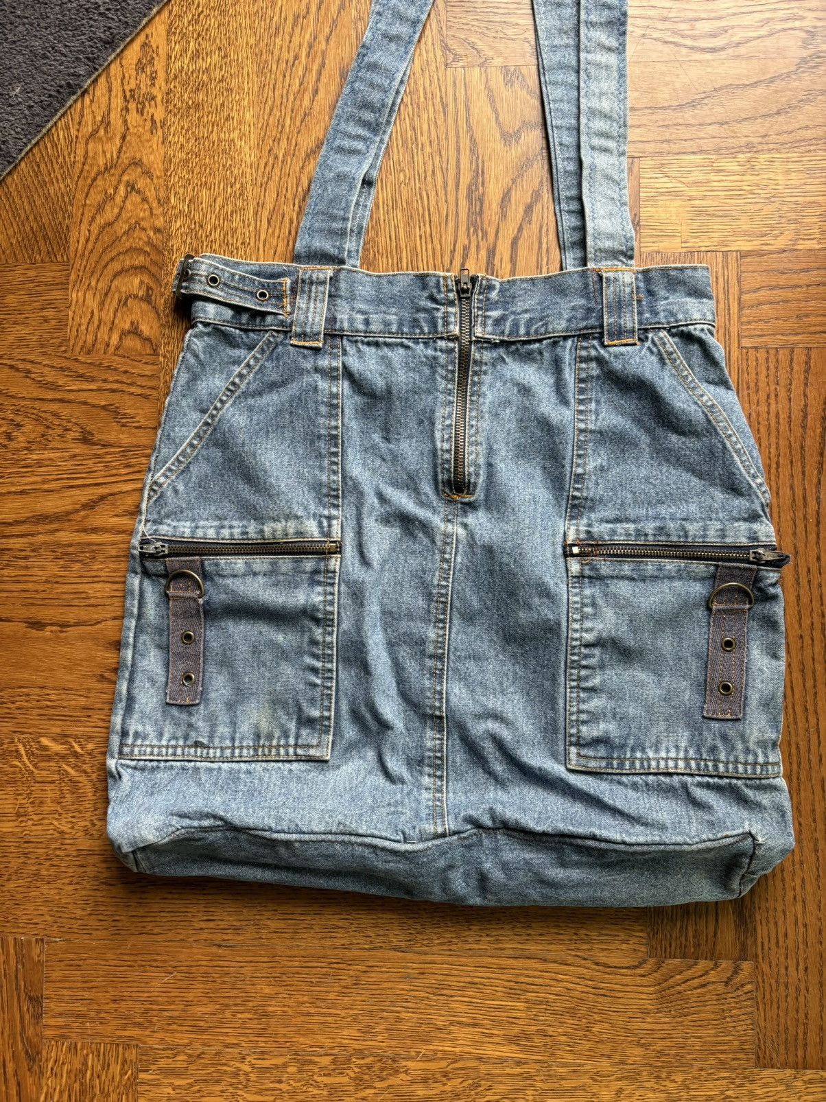 Levi's Vintage Denim Tote Bag Jote Jurse 90s Y2K Jean Sack Rework Size ONE SIZE - 5 Thumbnail