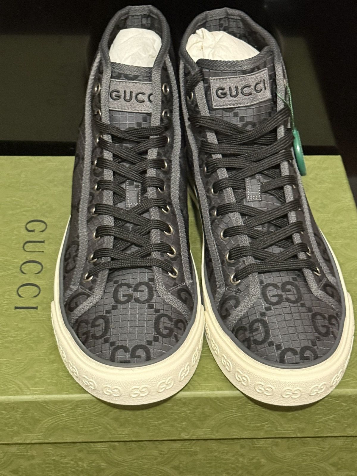 Gucci Size 10.5 US - Gucci Tennis 1977 High GG Monogram - Size US 10.5 / EU 43-44 - 6 Thumbnail
