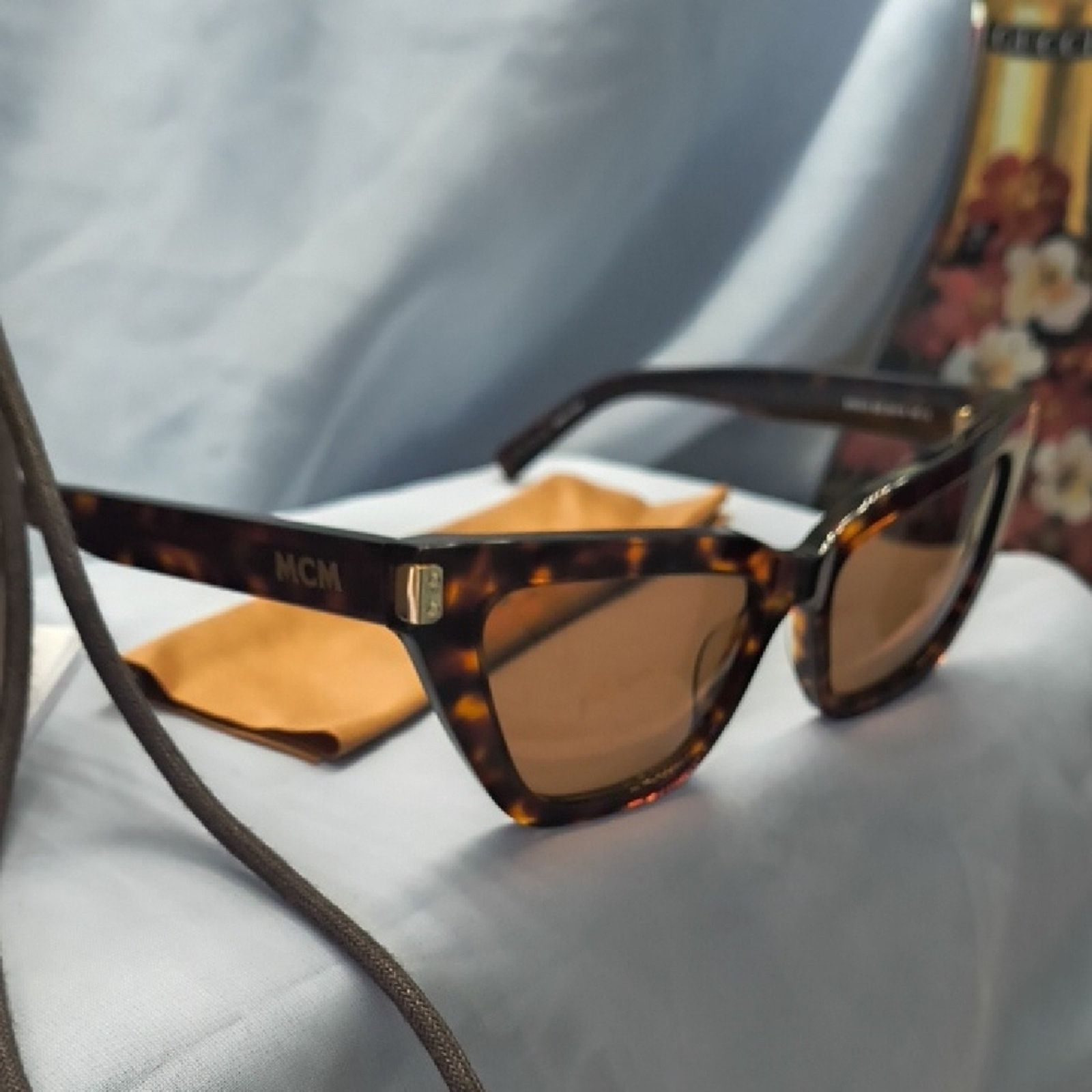 MCM New MCM Brown Tortoise Sunglasses Size ONE SIZE - 3 Thumbnail