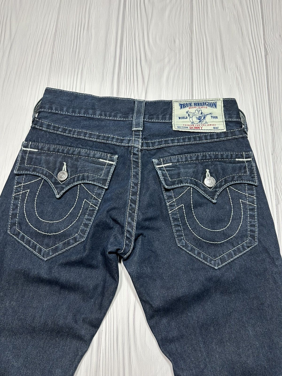 True Religion True Religion Skinny Short Inseam Natural Denim Pants Size28 Size 28" / US 6 / IT 42 - 6 Thumbnail