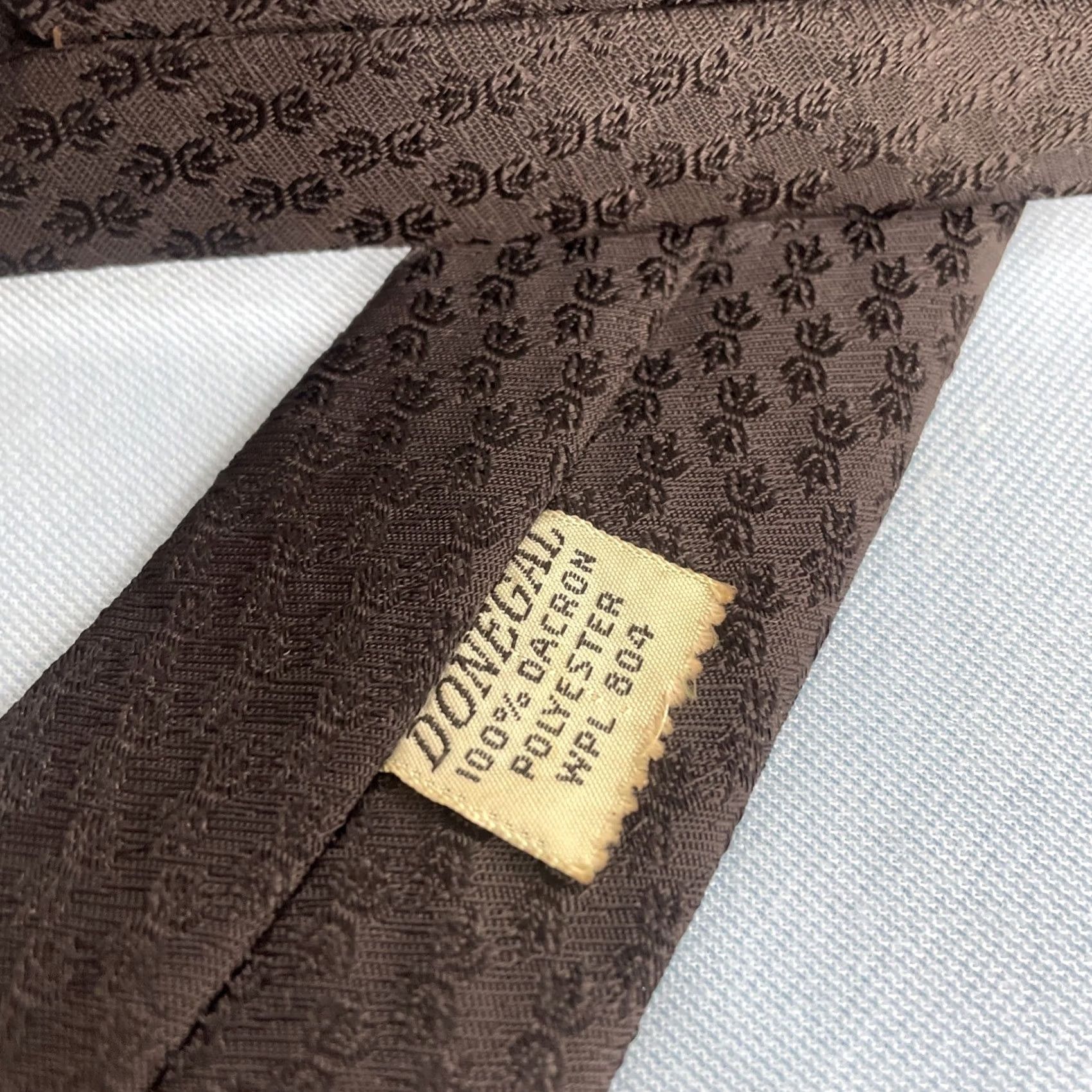 MCM VINTAGE Necktie 50s 60s Donegal Dacron 2" Tie Black Textured Geometry Slim MCM 2x56 Capsule Necktie Size ONE SIZE - 6 Thumbnail