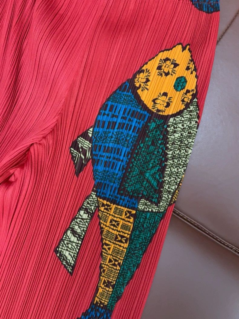Issey Miyake Issey Miyake size:1 Red "Yearly Abundance" long pants Size 31" - 5 Thumbnail