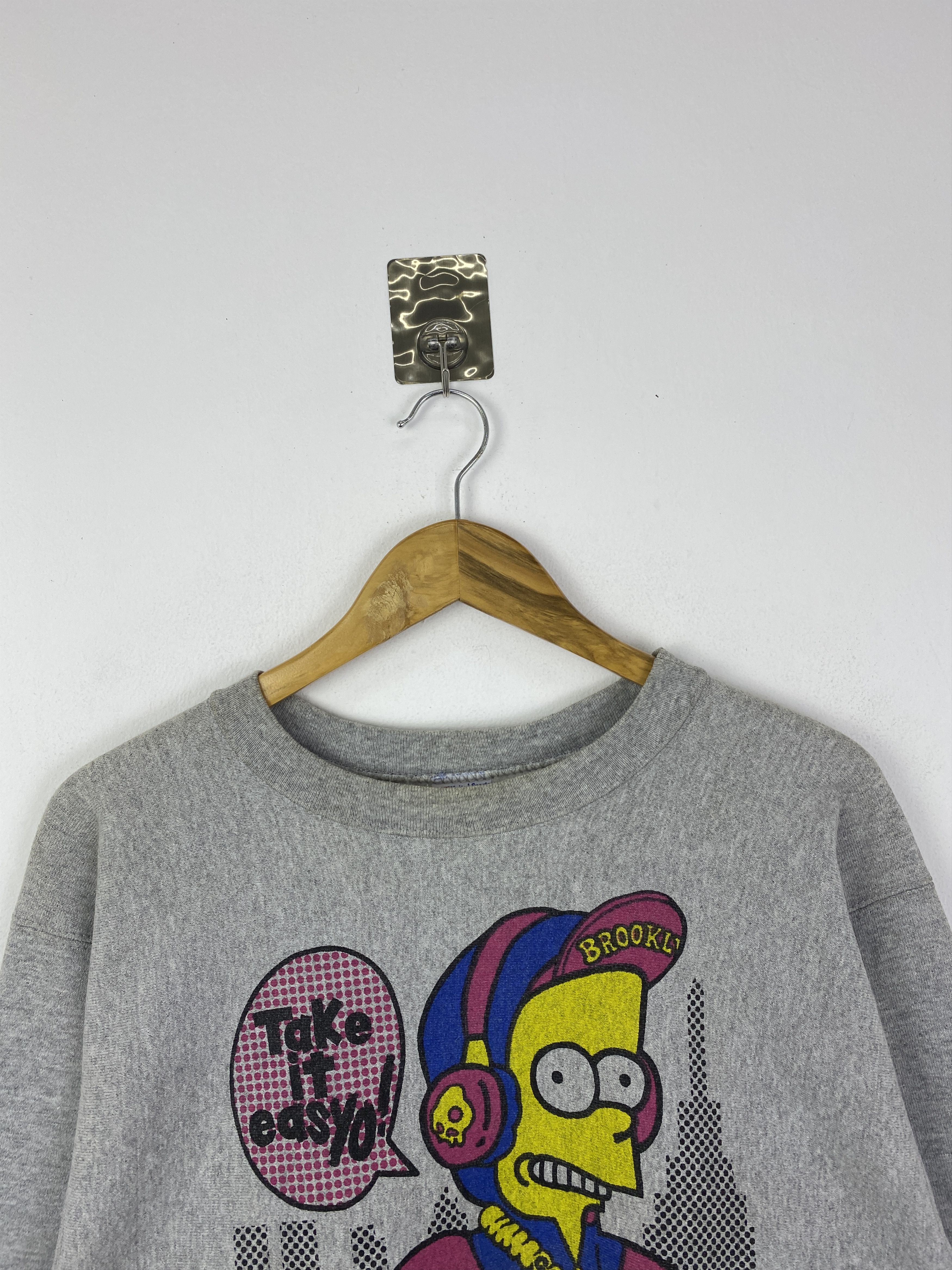 Vintage Vintage 90s The Simpsons Bart Simpsons Sweatshirt SH0107 Size US L / EU 52-54 / 3 - 7 Thumbnail