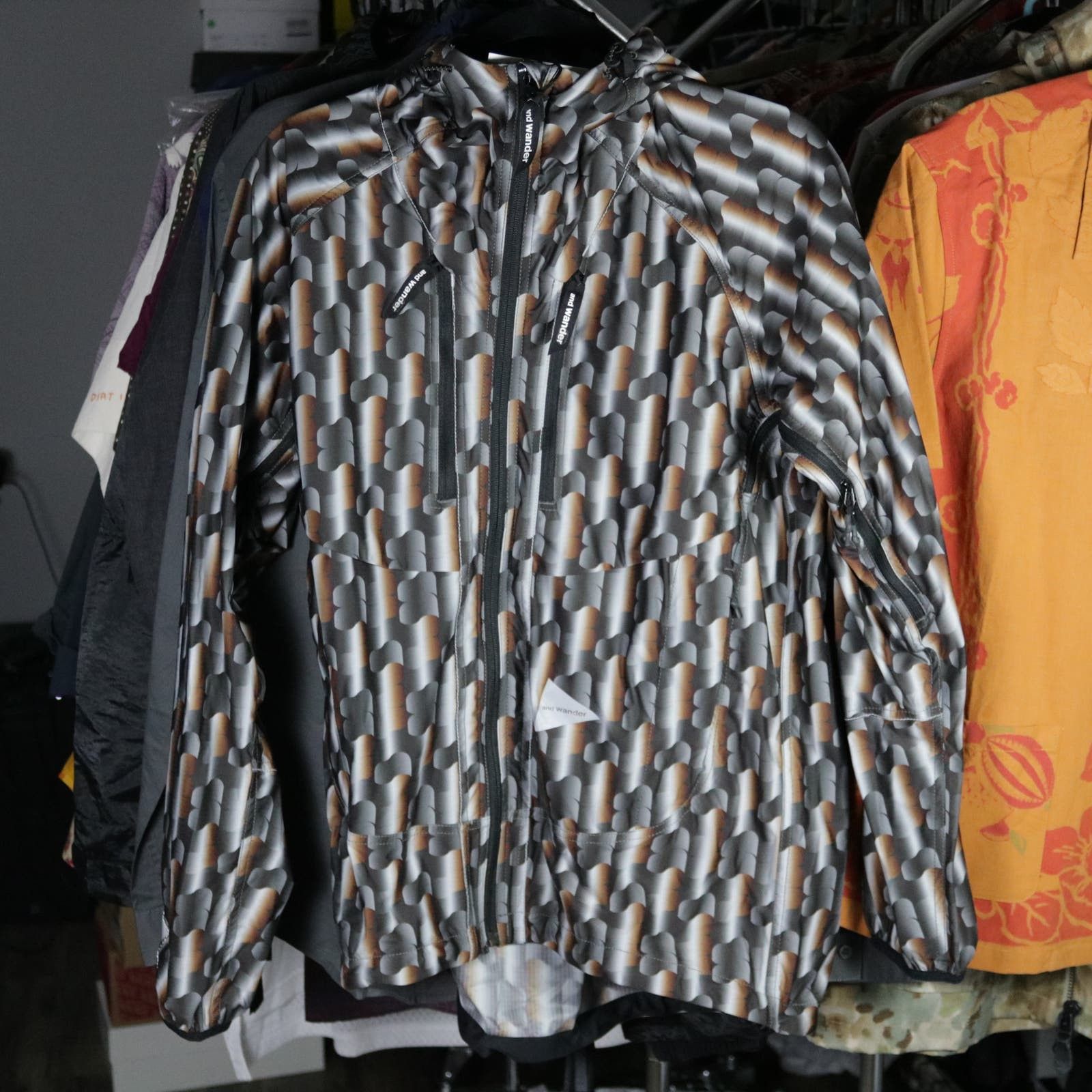 And Wander And Wander Printed Raschel Ripstop Graphic Jacket 3 