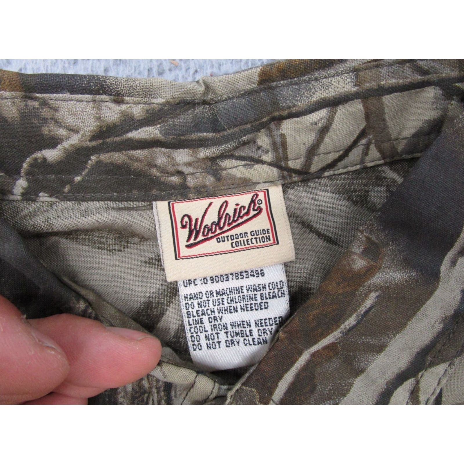 Vintage VTG Woolrich Camo Button Shirt Mens L Realtree Hardwoods Camouflage Shirt Size US L / EU 52-54 / 3 - 2 Thumbnail