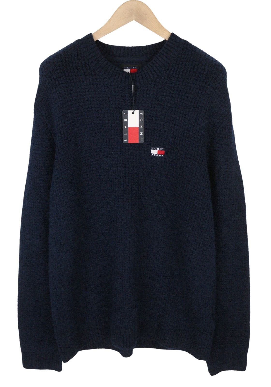 Tommy Hilfiger REQ WAFFLE M Navy Wool Blend Jumper 87386 Size US M / EU 48-50 / 2 - 1 Thumbnail