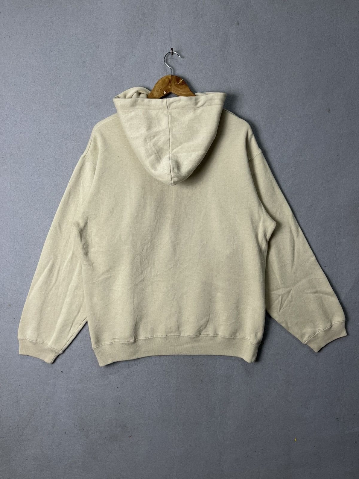 Vans Vintage Vans Spellout Pullover Hoodie Cream Size L Size US L / EU 52-54 / 3 - 6 Thumbnail