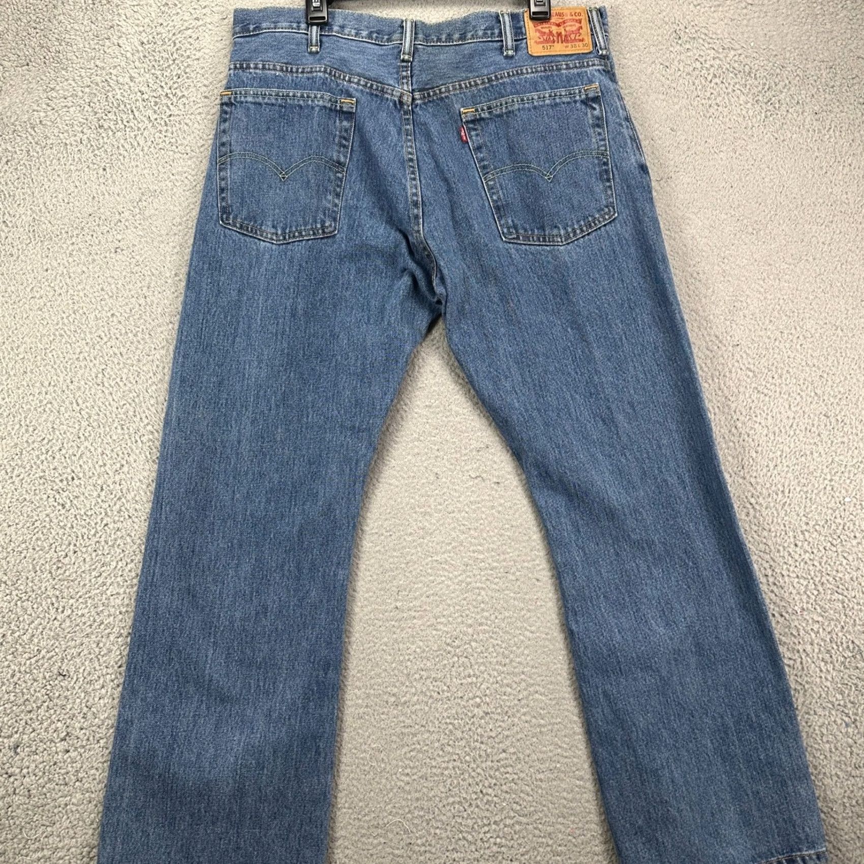 Levi's Levi'S 517 Bootcut Jeans - Mens 38X30 Blue Red Tab - Pre-Owned Excellent Condition | Denim Pants Size US 38 / EU 54 - 2 Thumbnail
