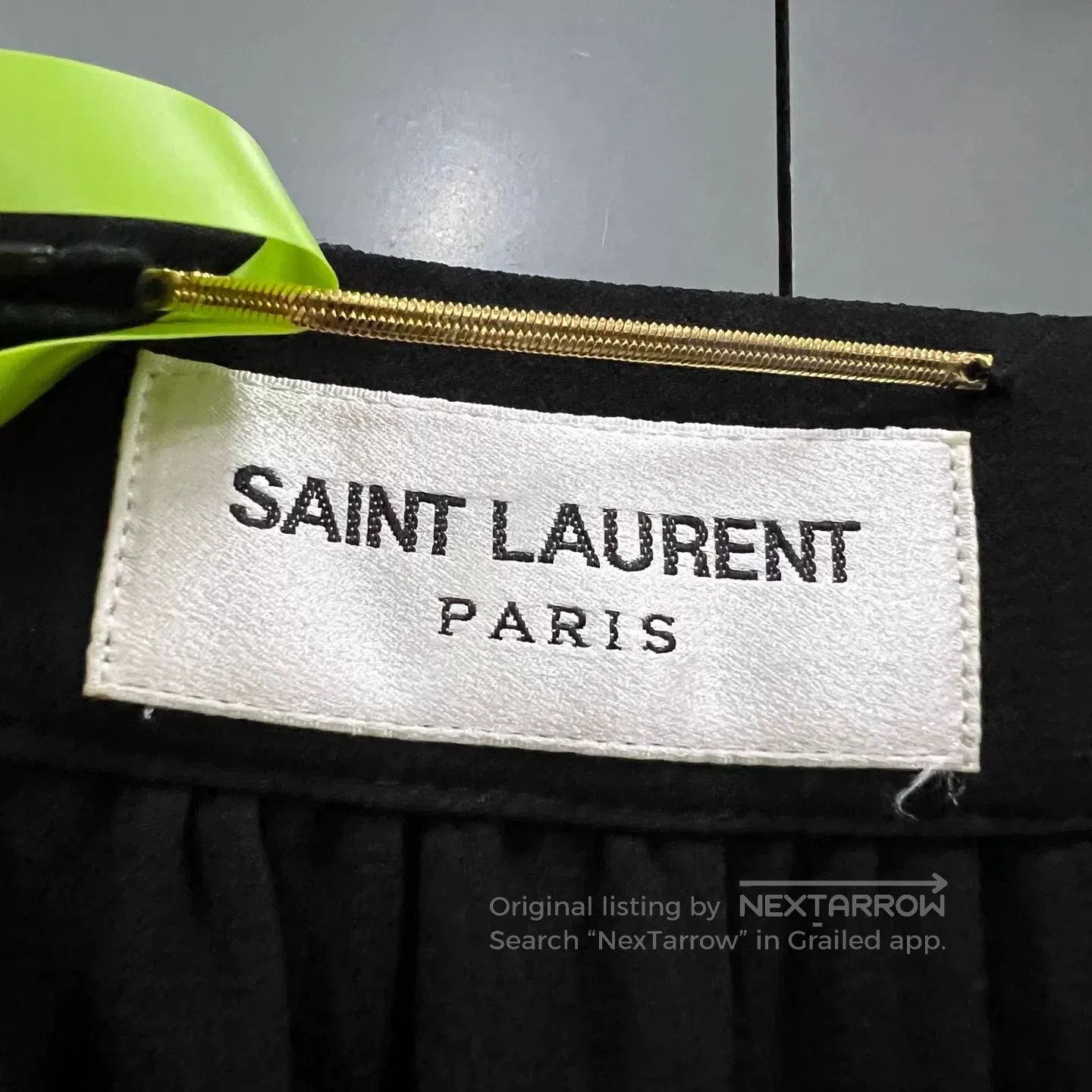 Saint Laurent Paris Saint Laurent Black Square Neck Dress. Size S / US 4 / IT 40 - 5 Thumbnail