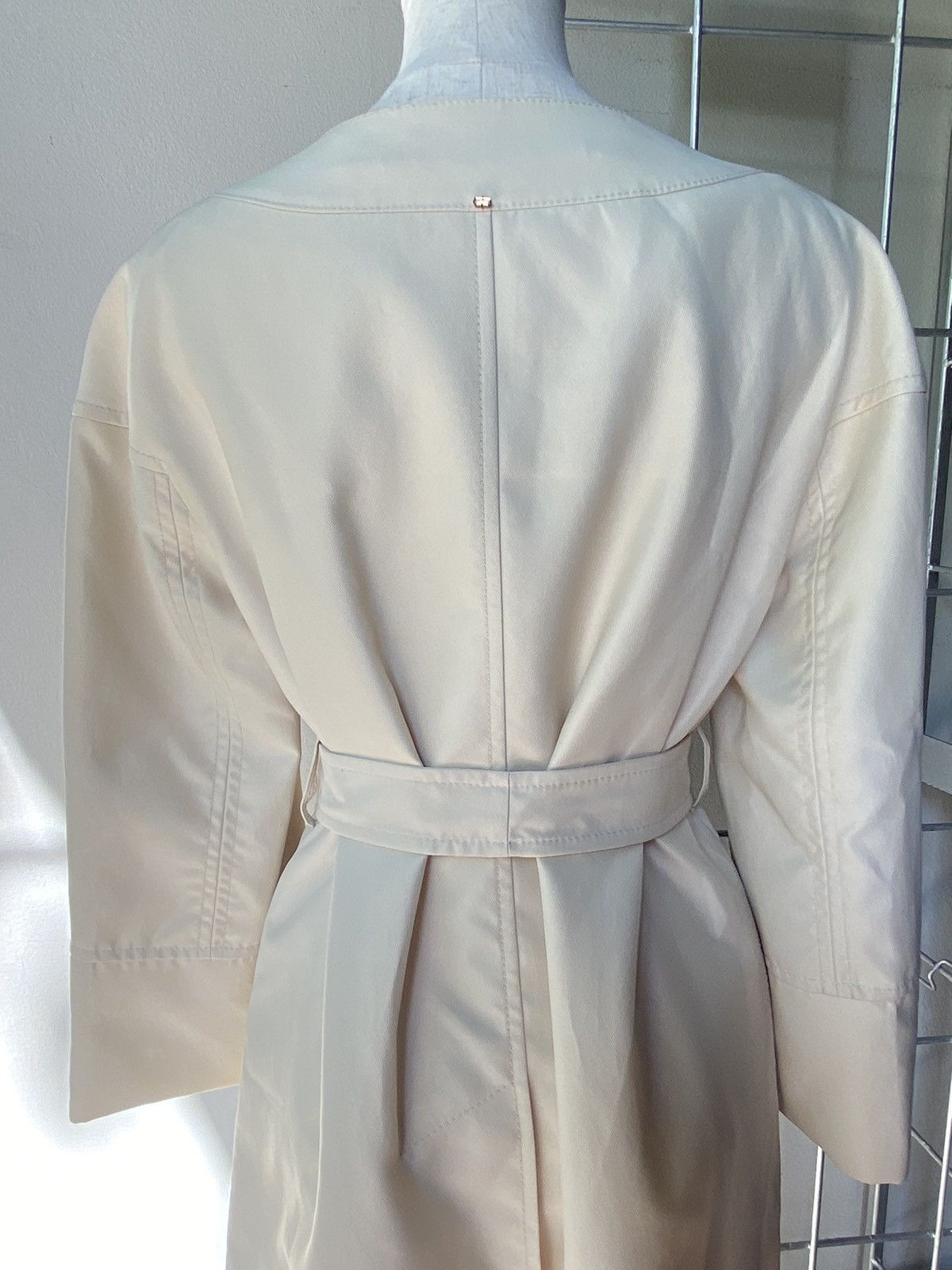 Sportmax SPORTMAX Light Gray Coat Dress Size M / US 6-8 / IT 42-44 - 3 Thumbnail
