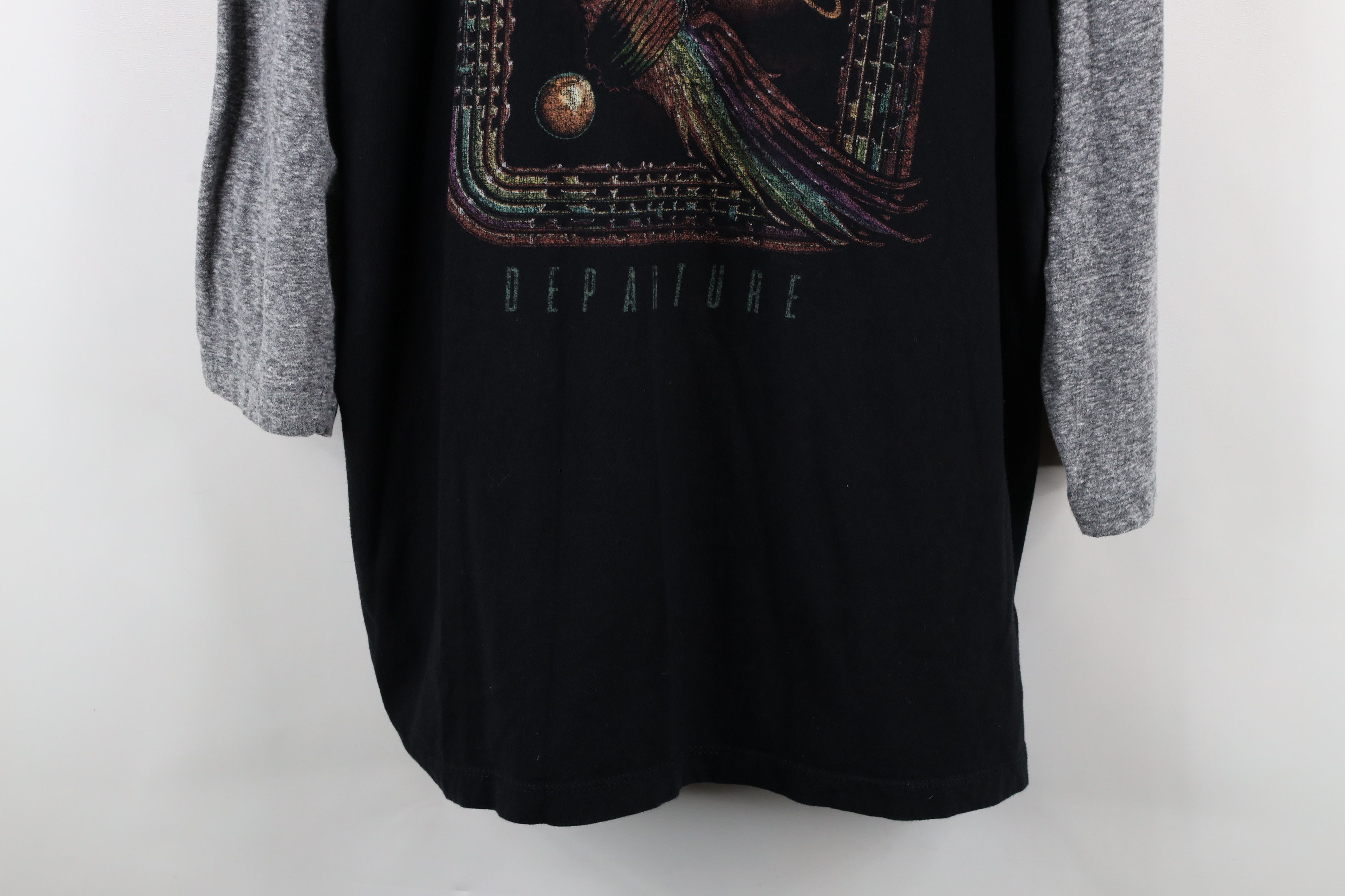 Vintage Vintage 90s Departure Tour Journey Band Raglan T-Shirt Black Size US XL / EU 56 / 4 - 3 Thumbnail