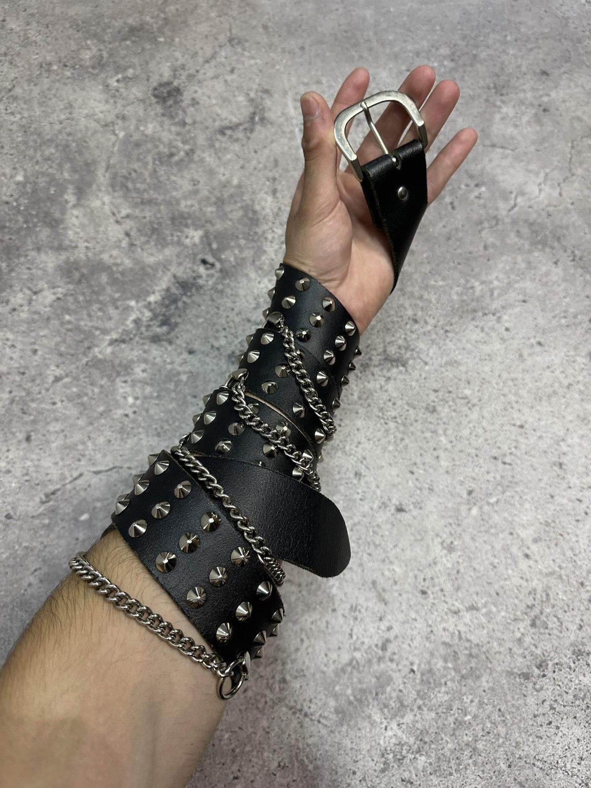 Hysteric Glamour Vintage Y2K Zip Waist Rick Owens Style Punk Leather Belt Size 34 - 2 Thumbnail