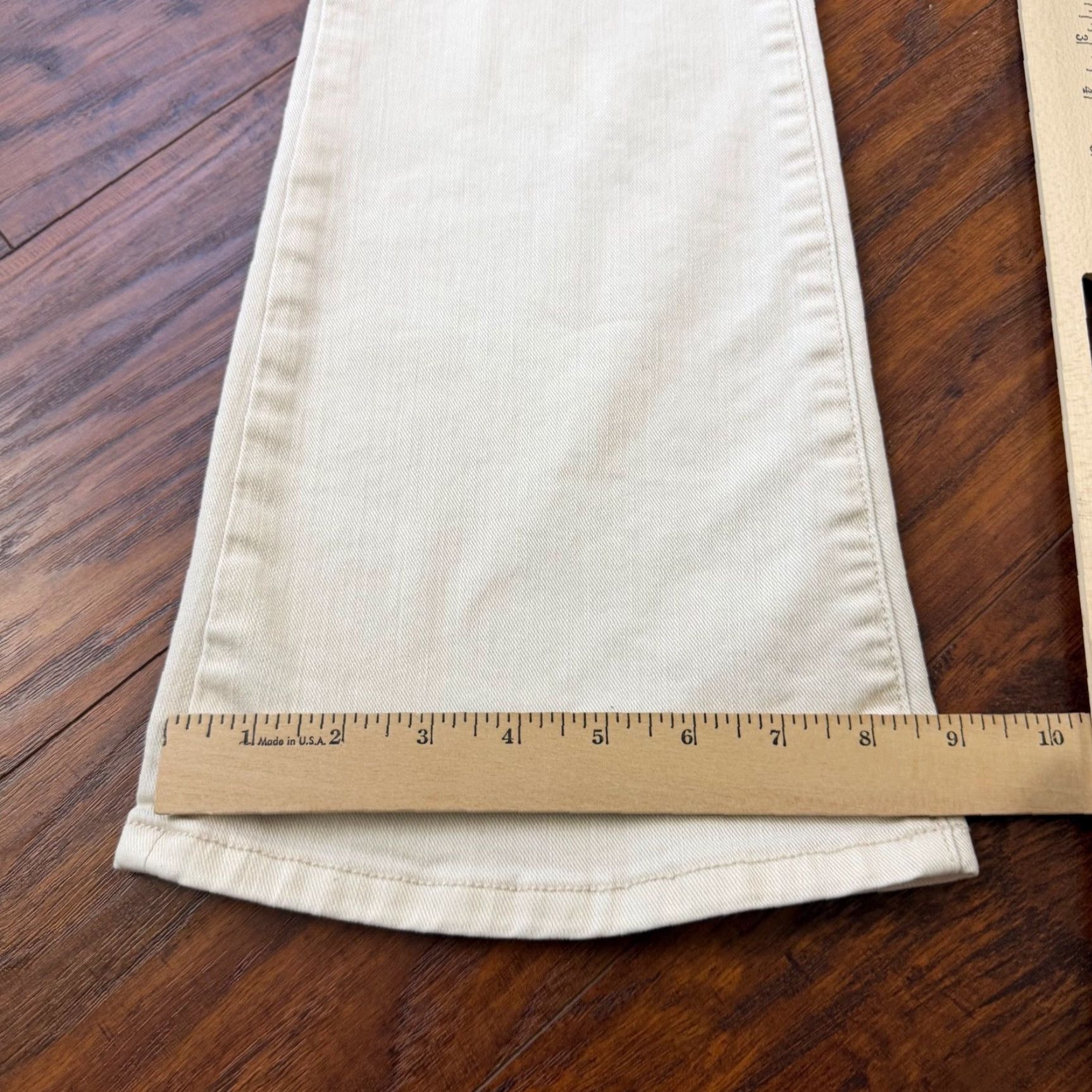 Vintage Pilcro Jeans Women 27 White Bootcut High Rise Stretch Denim 26x30 Regular Inseam 30 in Cotton Blend Pants Size 26" / US 2 / IT 38 - 7 Thumbnail