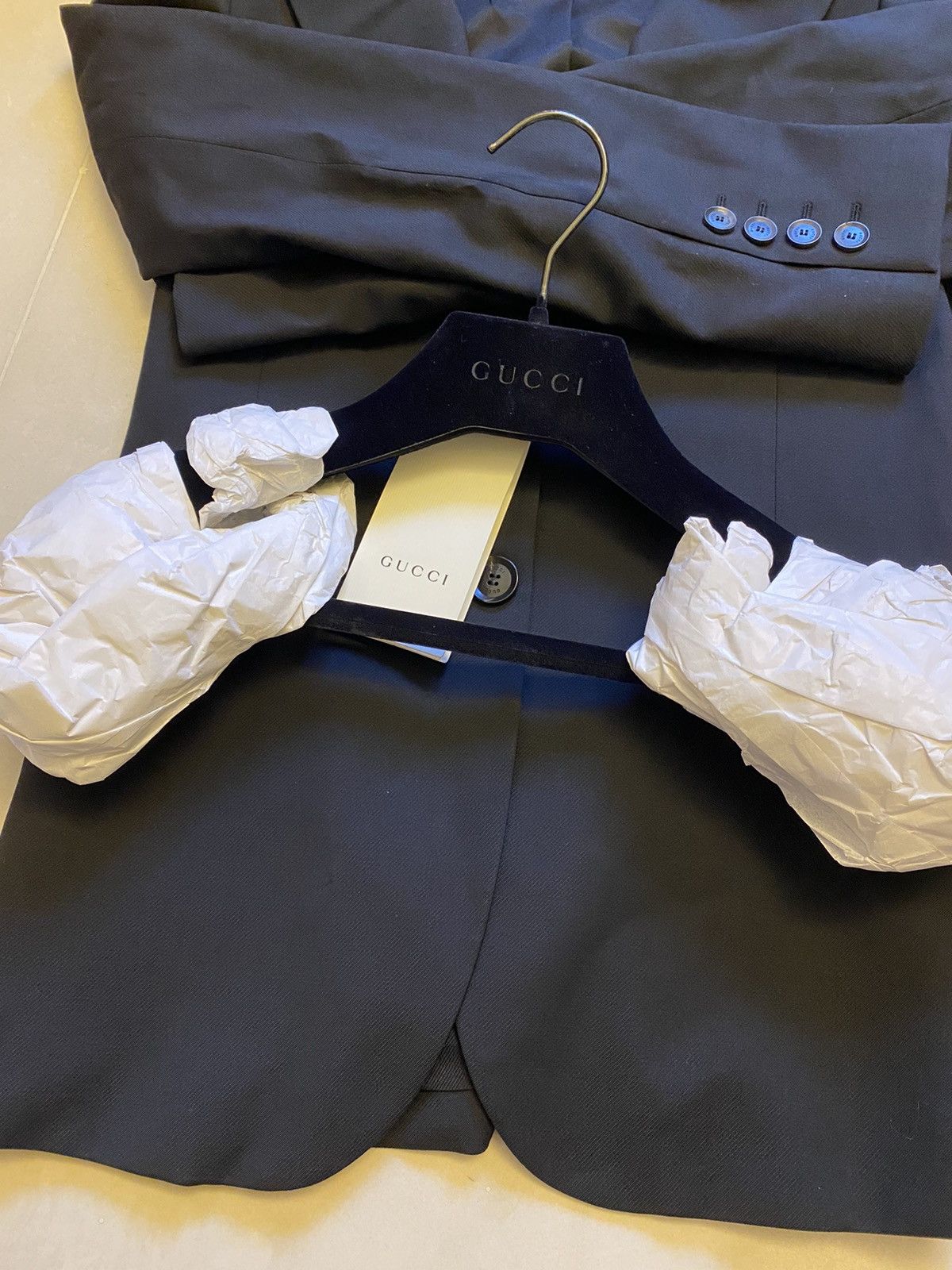 Gucci Gucci black wool blazer Size S / US 4 / IT 40 - 6 Thumbnail
