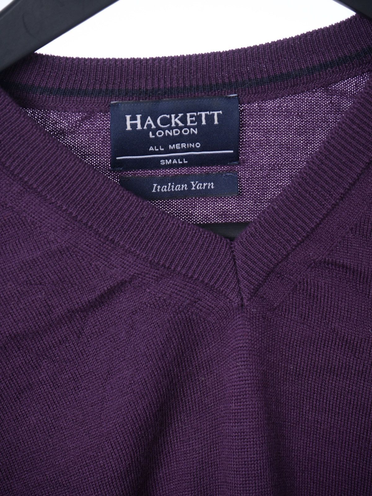 Hackett Hackett Merino Wool Lana V Neck Sweater Size US S / EU 44-46 / 1 - 4 Thumbnail