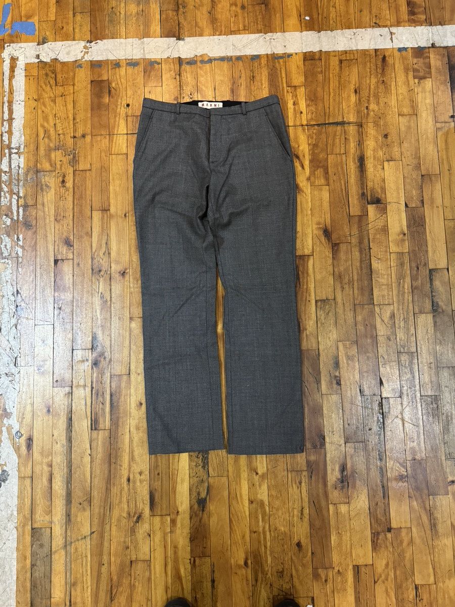 image of Marni Wool Pants in Grey, Men's (Size 34)