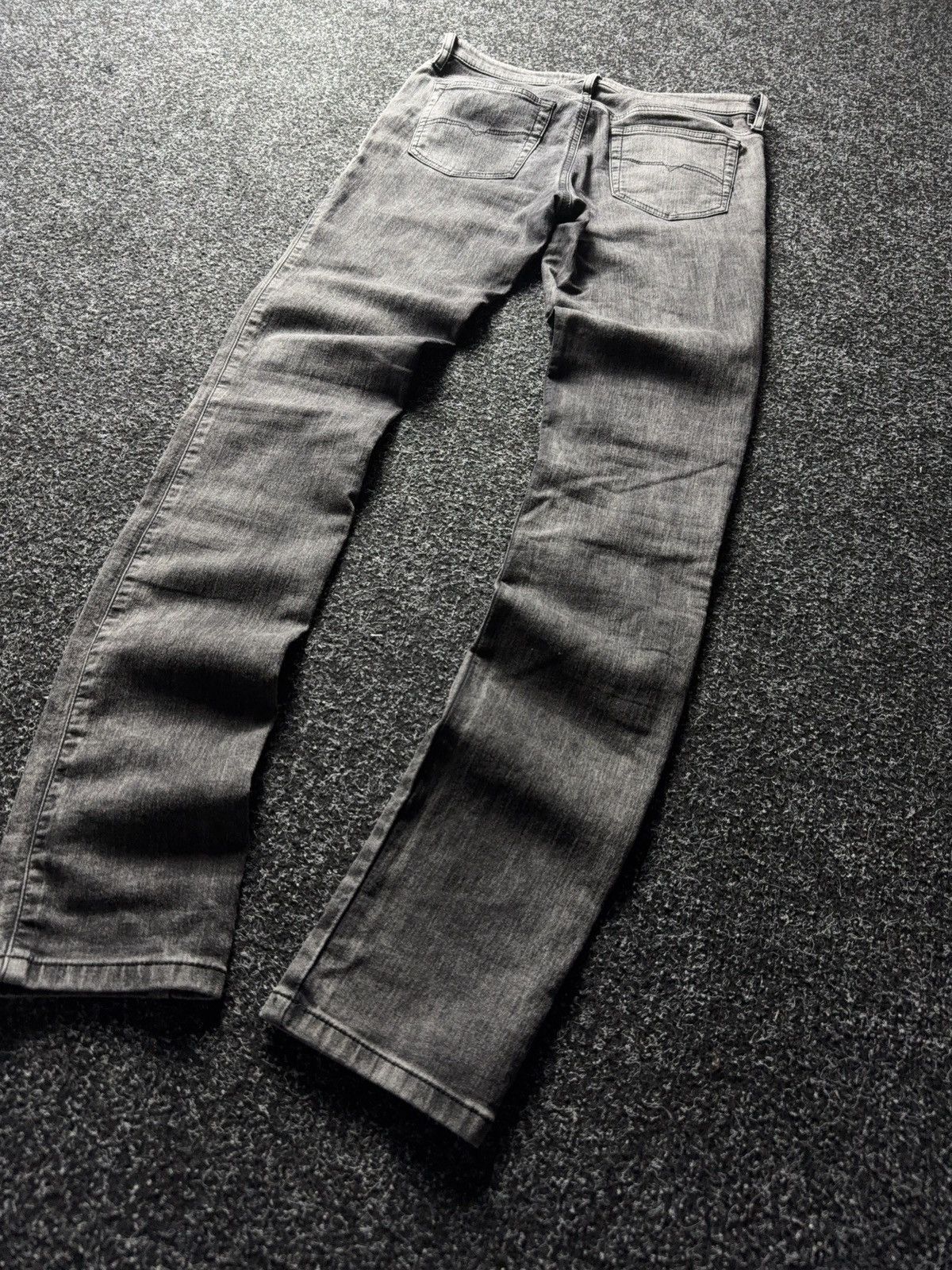 Diesel 00s Diesel Skinzee-Ne Grey Denim+Sweat Super Skinny Jeans Size 28" / US 6 / IT 42 - 13 Thumbnail