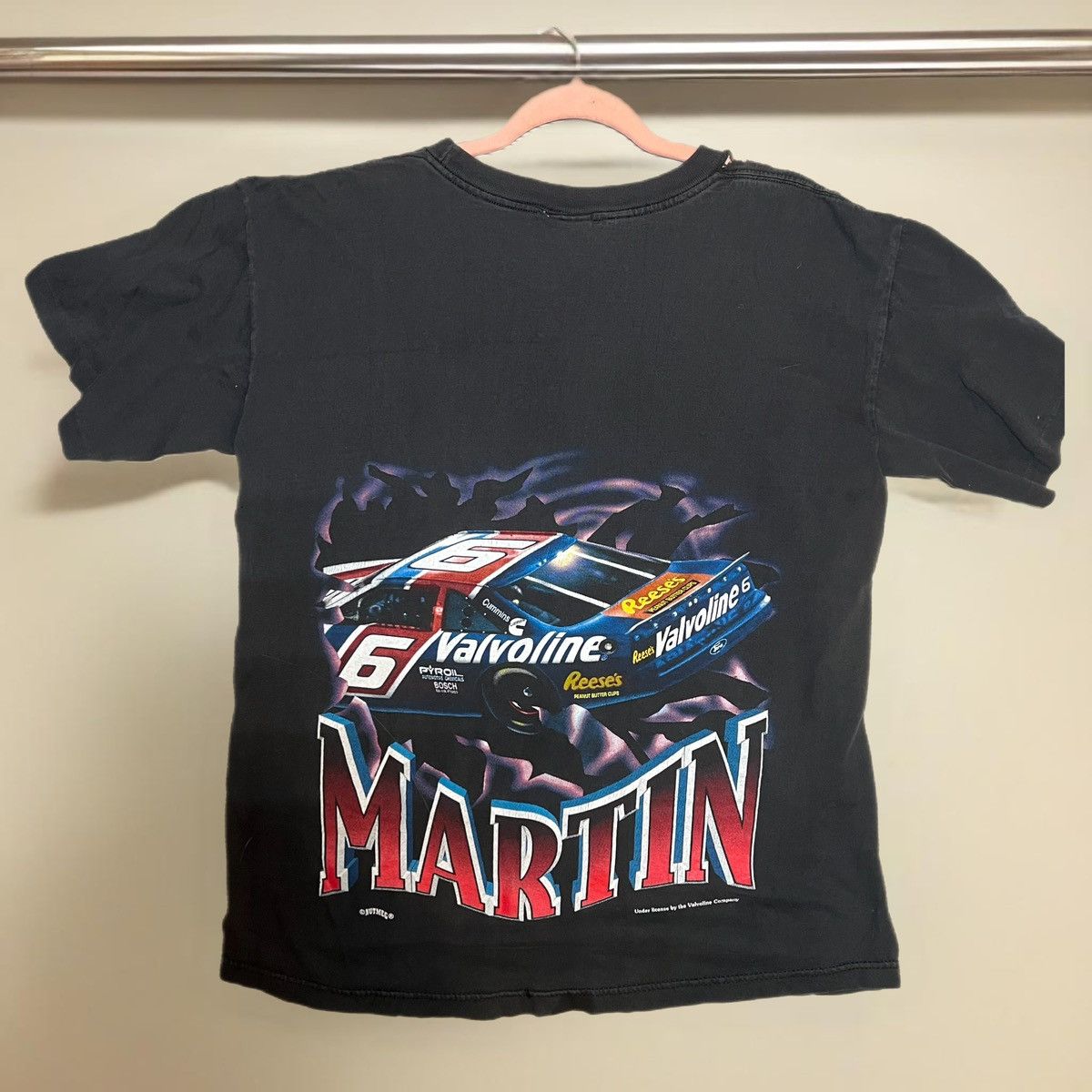 NASCAR × Nutmeg × Vintage Vintage 90s Nutmeg Mills NASCAR Valvoline Racing T-Shirt Size US M / EU 48-50 / 2 - 4 Thumbnail