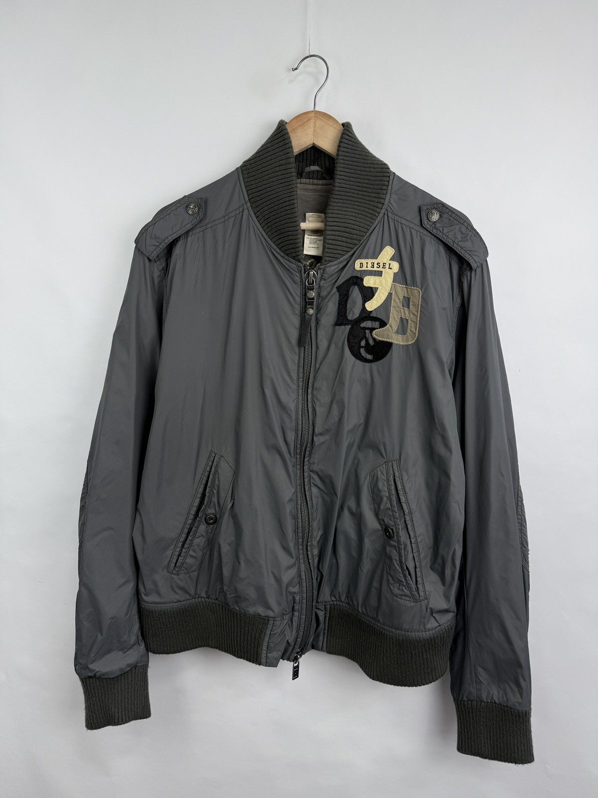 Diesel × Diesel Black Gold × Japanese Brand 🇯🇵 Diesel Japan Style Bomber Jacket Retro Kapital Style Rare Size US XL / EU 56 / 4 - 3 Thumbnail
